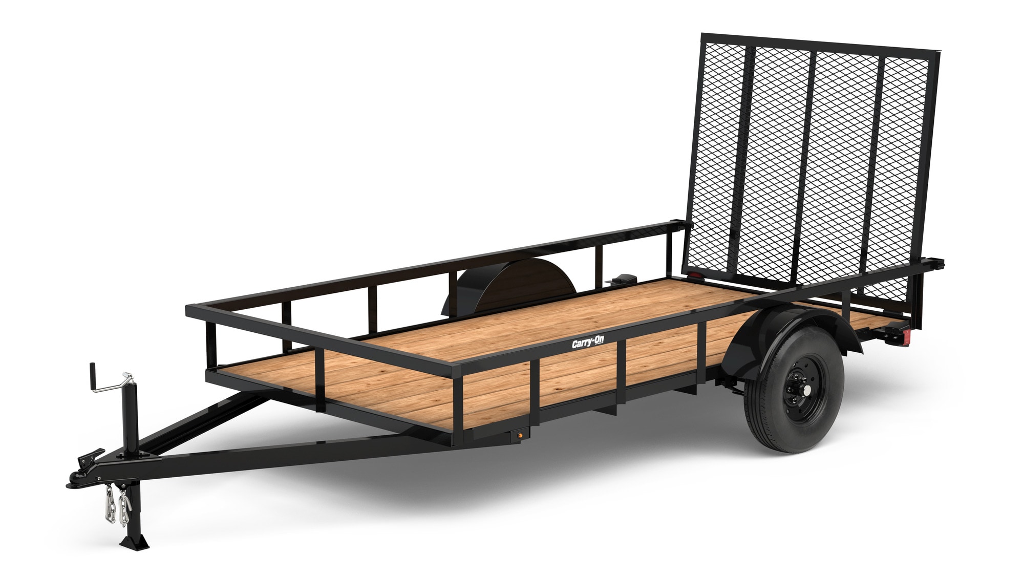 Carry-On Trailer 5-ft x 10-ft Treated Lumber Utility Trailer with Ramp Gate  (1300-lb Capacity) in the Utility Trailers department at Lowes.com