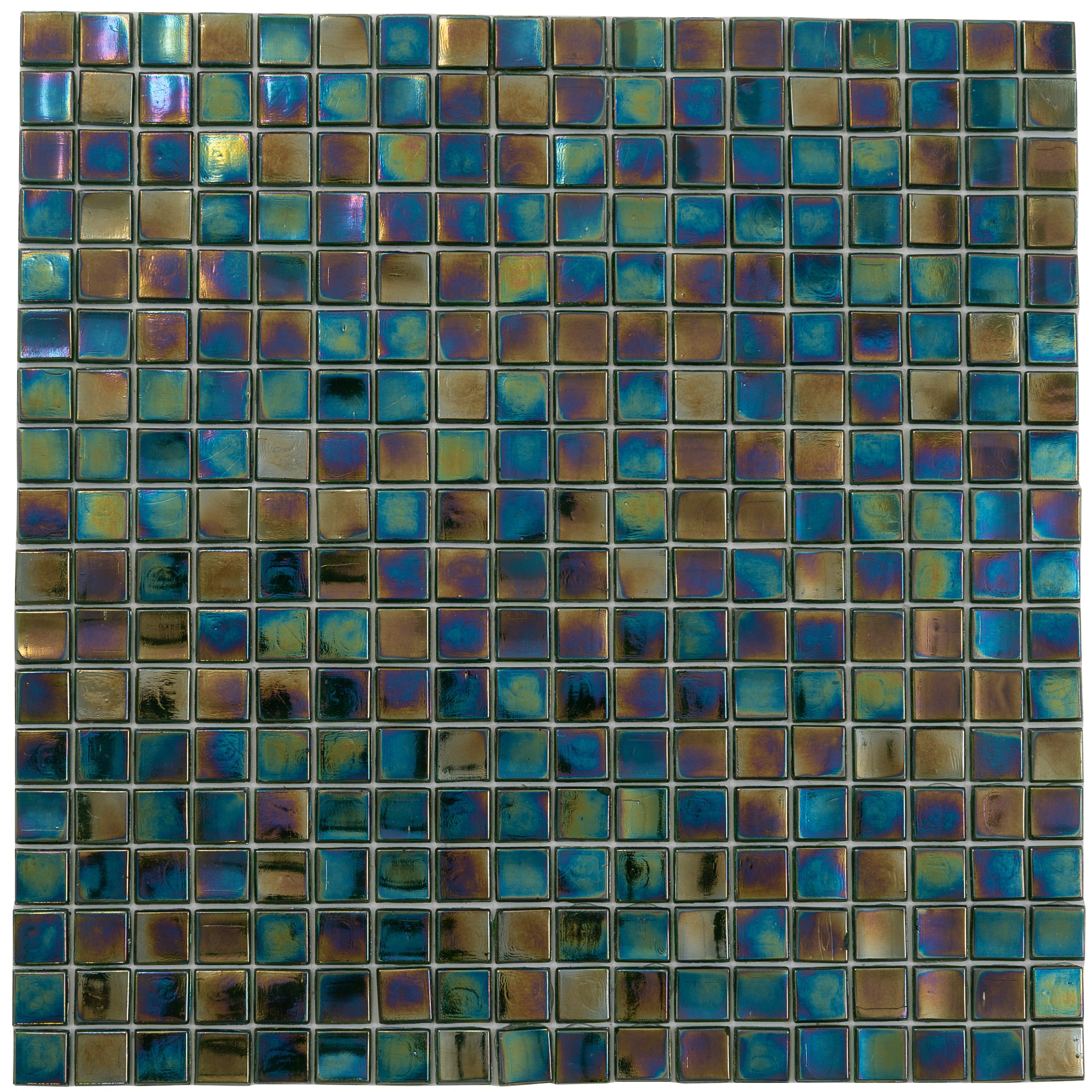 Apollo Tile Skosh Rainbow Green 11-1/2-in x 11-1/2-in Glossy Glass Uniform Squares Floor and Wall Tile (18.69-sq. ft/ Carton)