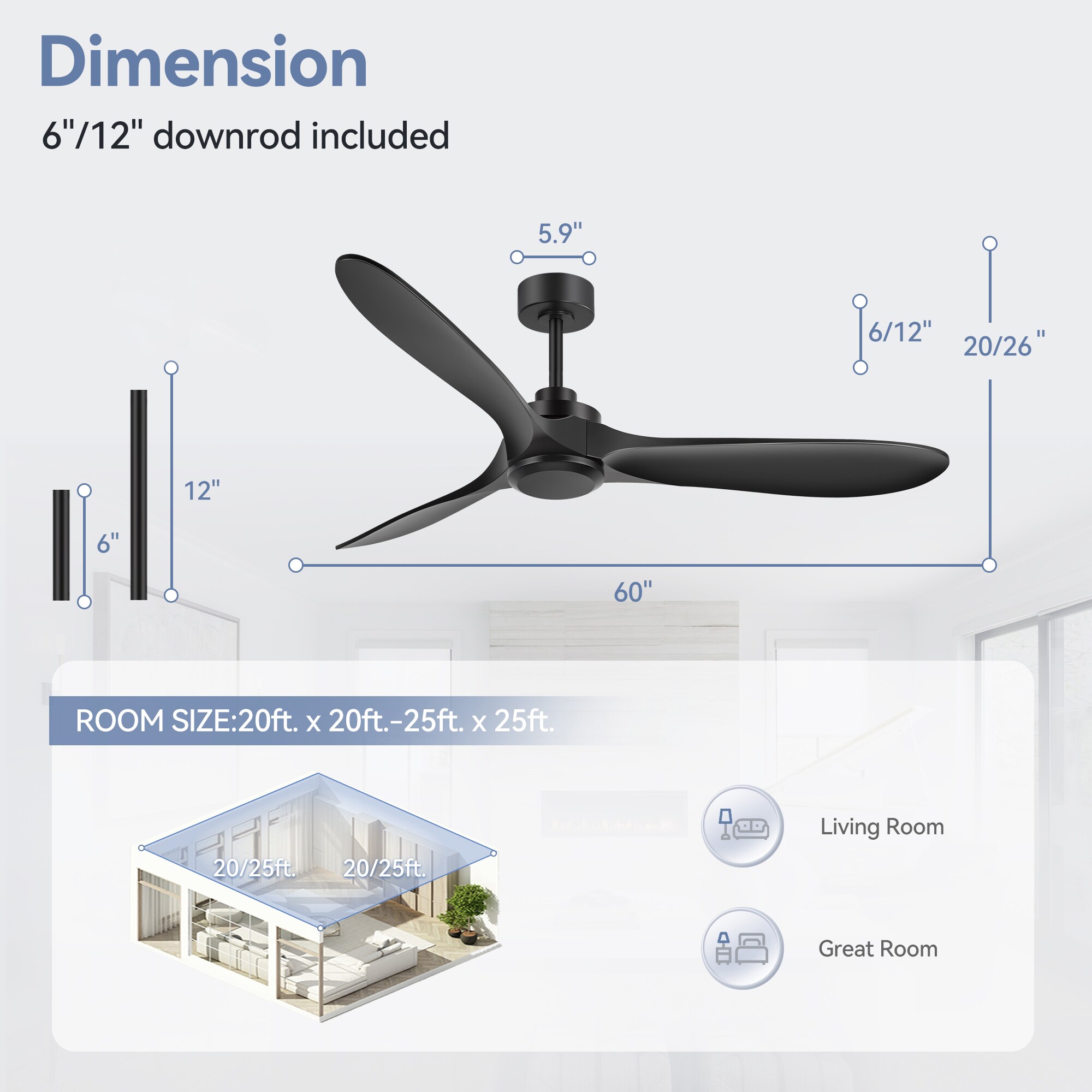 Breezary 33076-AB-NL Ceiling-Fans - View #9