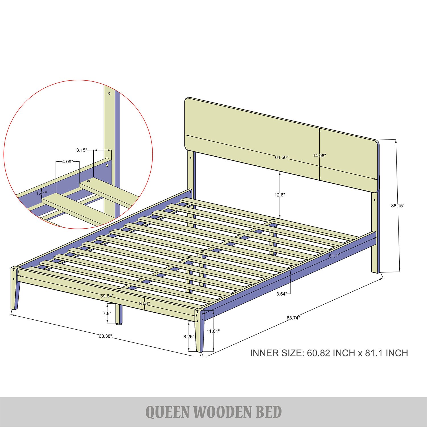 CasePiece C262QPL-NOK-WD beds - View #10