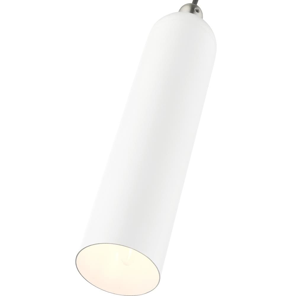 Ardmore Chic Mid-Century Modern White Pendant Light