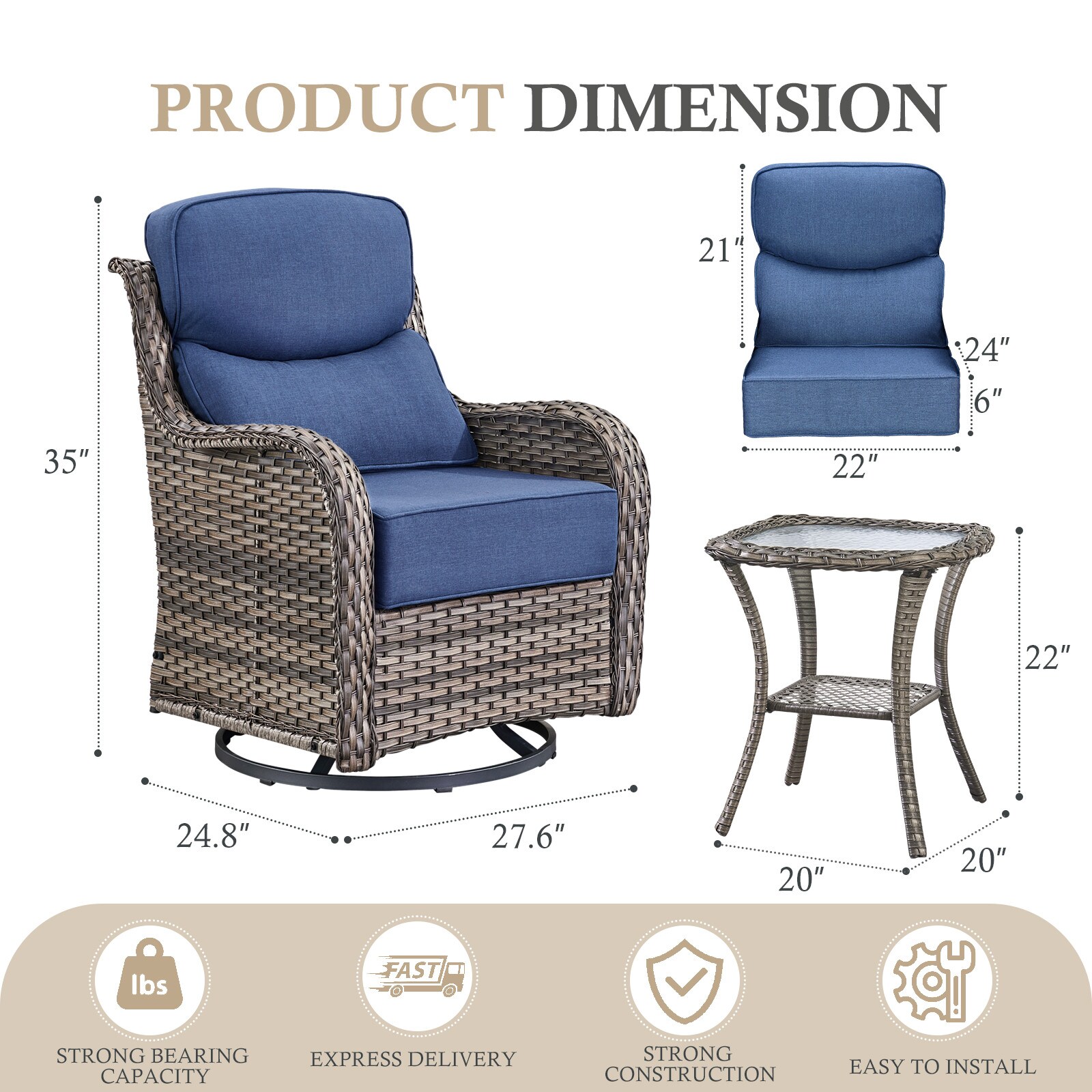 Rilyson FS036JHXL-1 Patio-Chairs - View #9