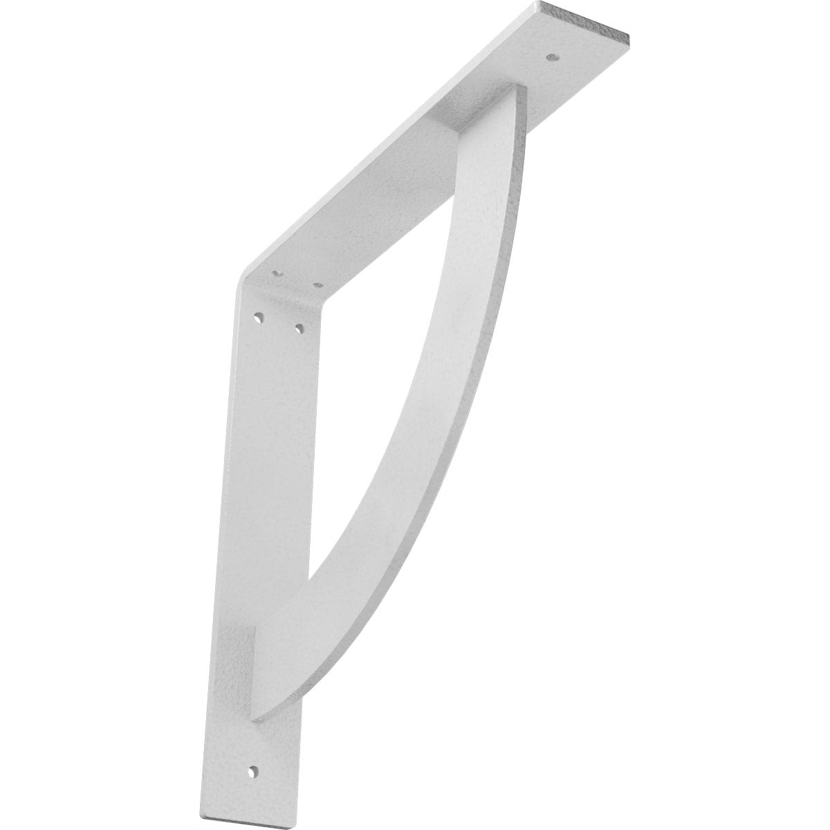 Ekena Millwork BKTM02X12X12BUHWH Bulwark 12-in x 2-in x 12-in White Steel Countertop support bracket