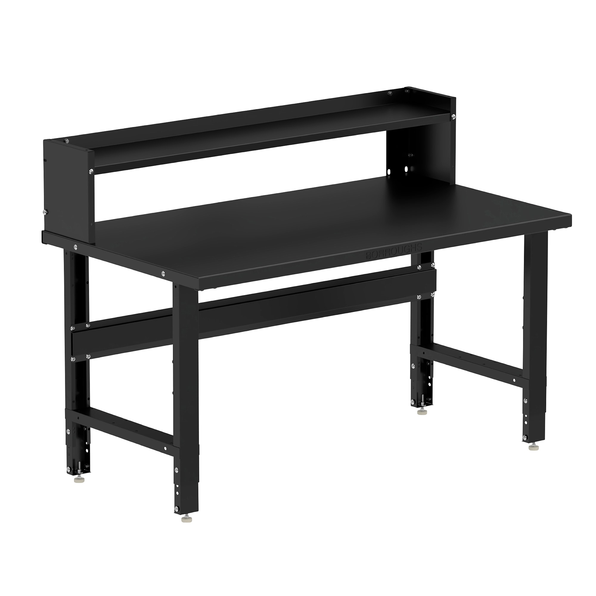 Borroughs 60-in L x 30.75-in H Powder Coated Finish Steel Adjustable Height Work Bench E1-WB6034PD-D Sansujyuku sansujyuku.com