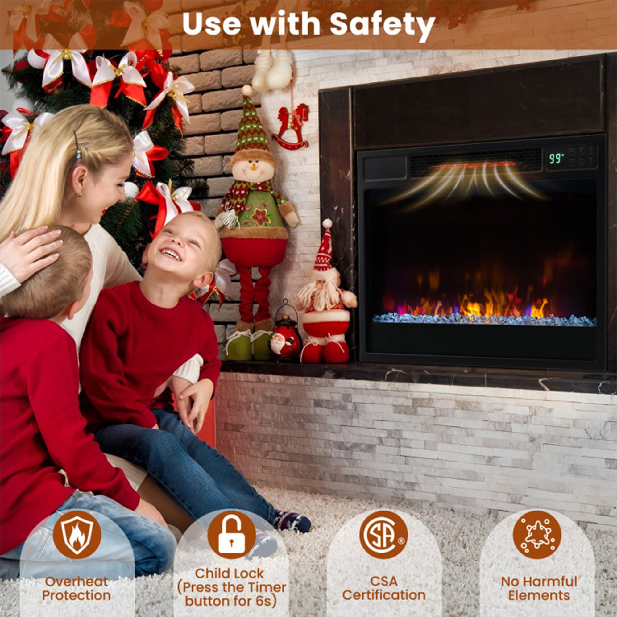 BABOOM BOM-357US-BK-CO Electric-Fireplaces - View #9