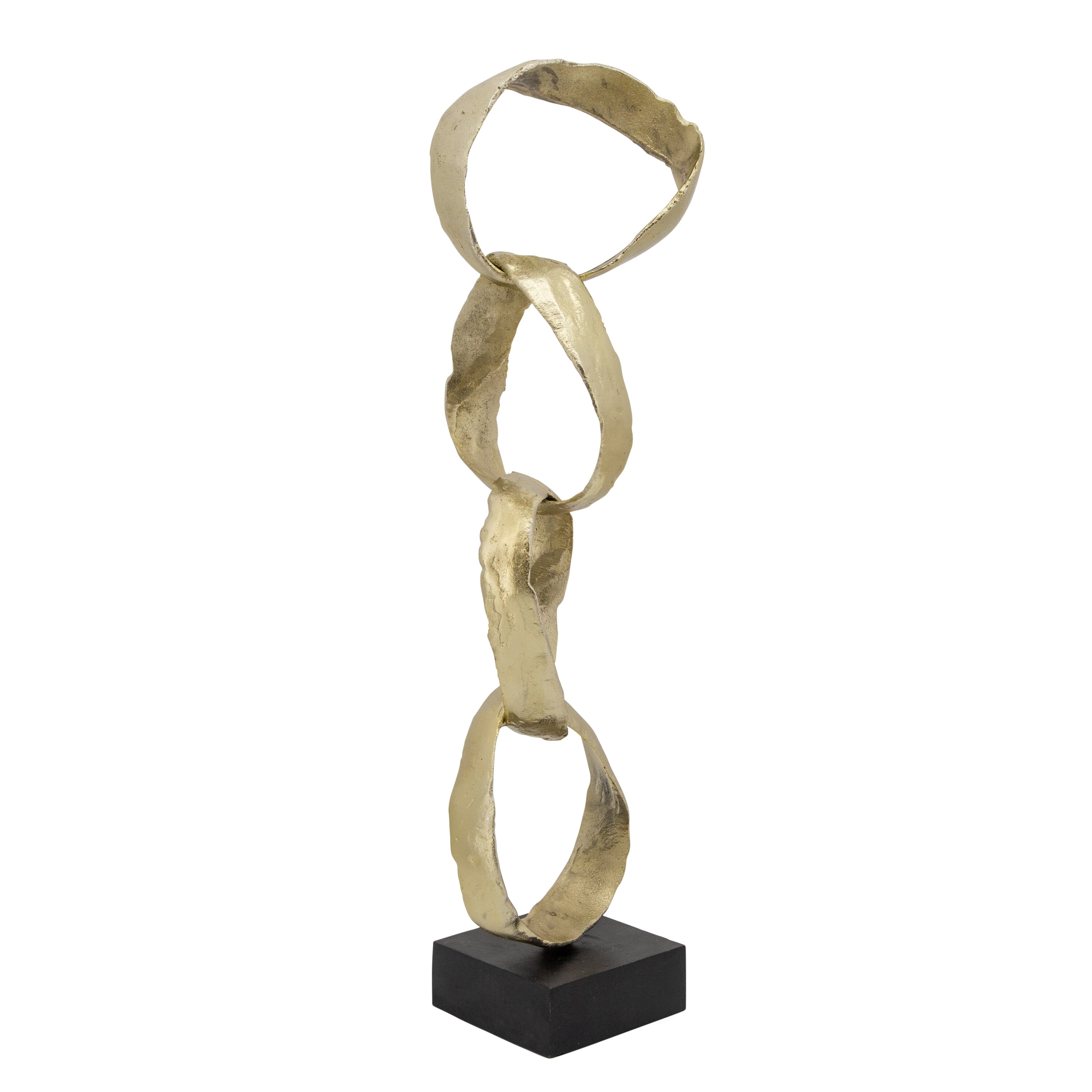 Sagebrook Home 15676-01 Gold Aluminum Modern Sculpture