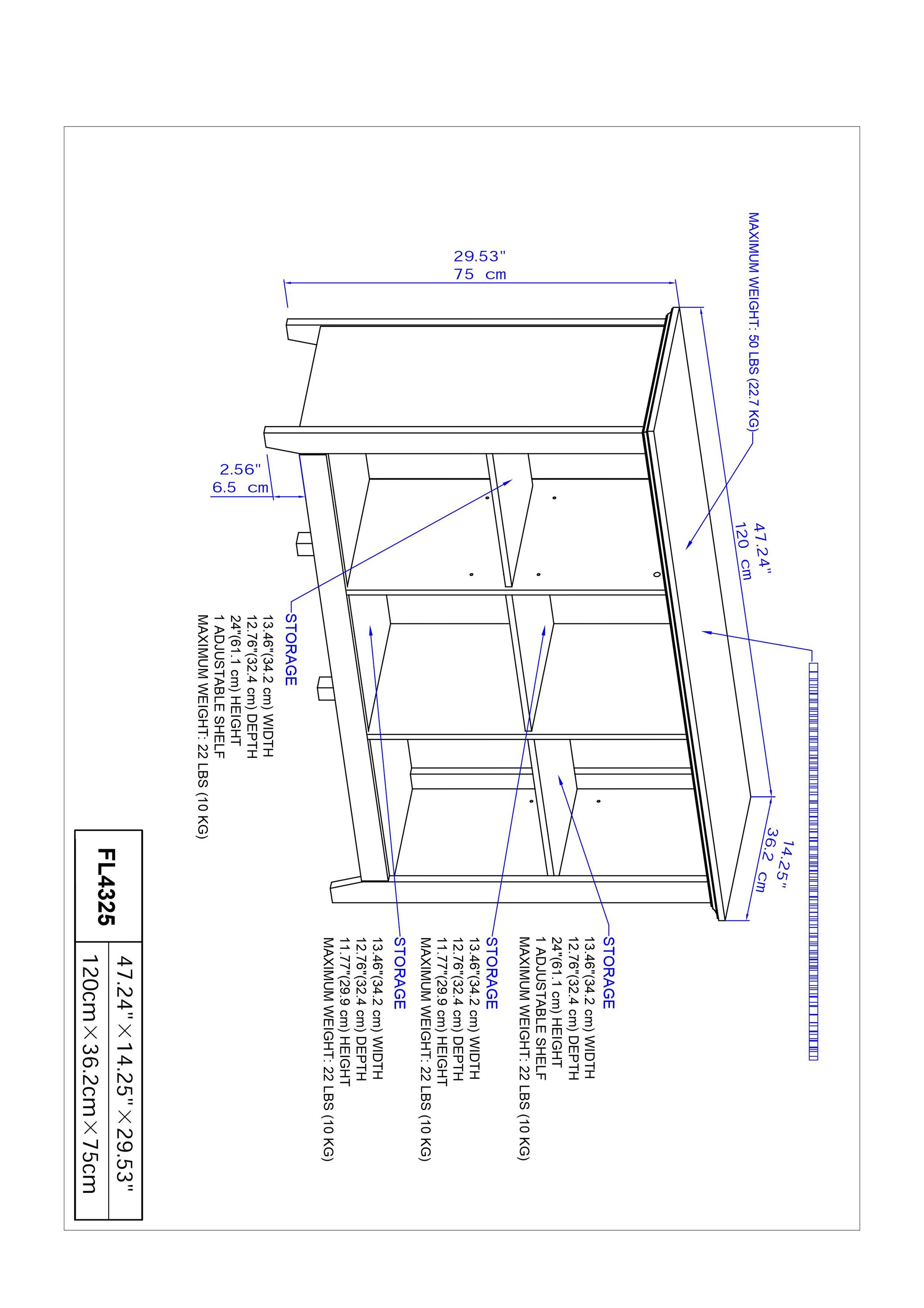 Saint Birch SBFL4325BKWG bookcases - View #4