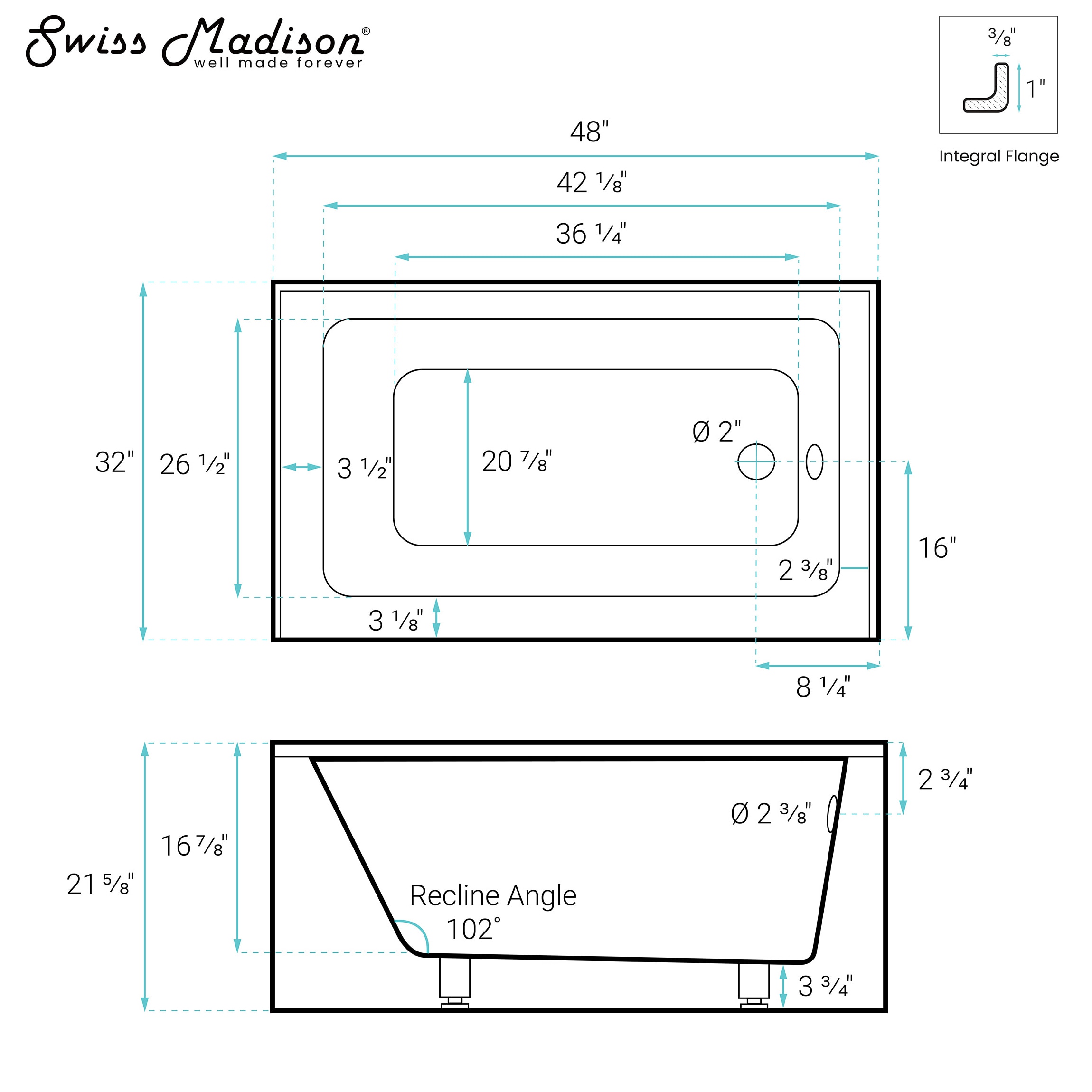 Swiss Madison SM-25-ABLAU59BQ bathtubs - View #4