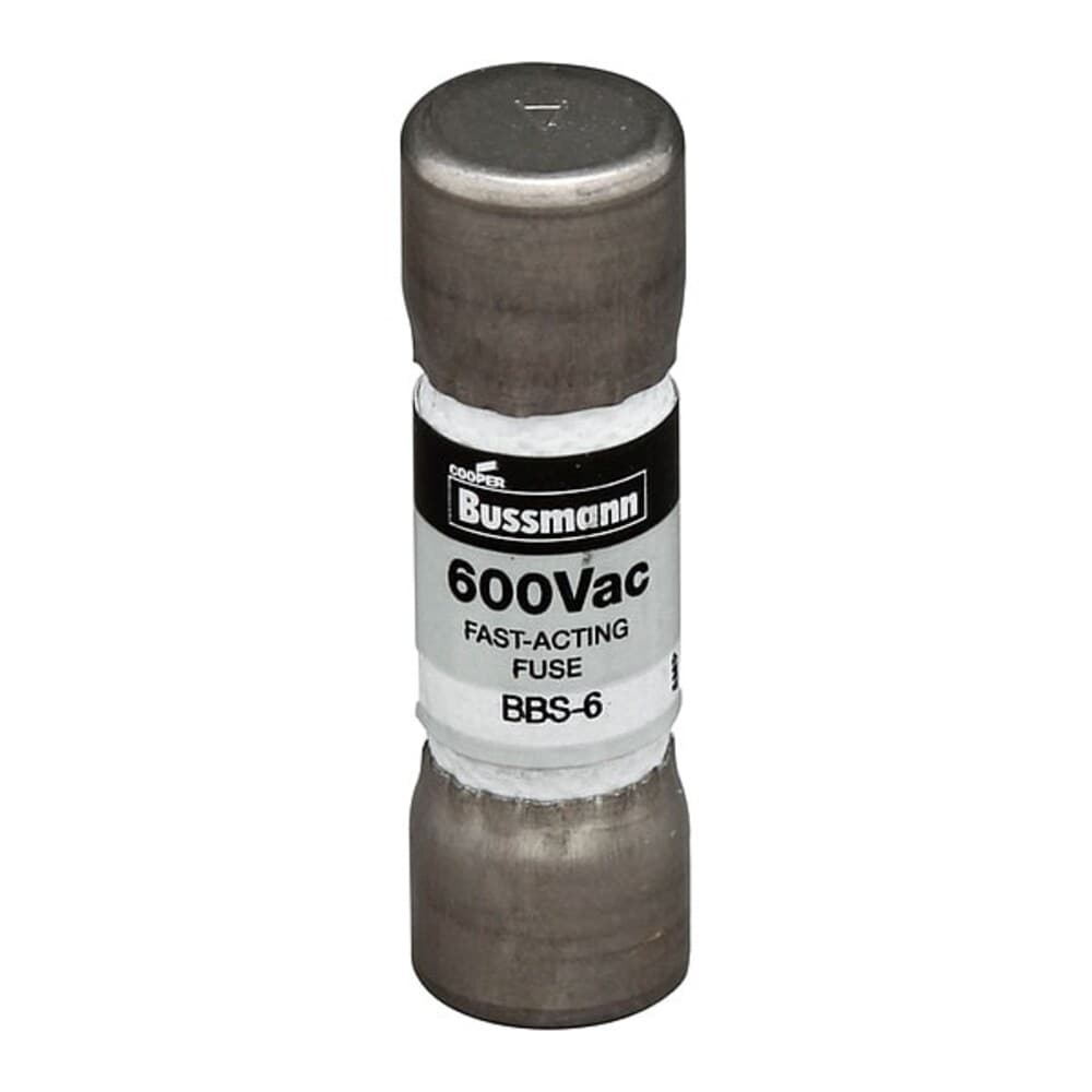 Eaton Midget Fuse Fast-Acting 6A 600V AC Non-Indicating 10kA at 600V AC