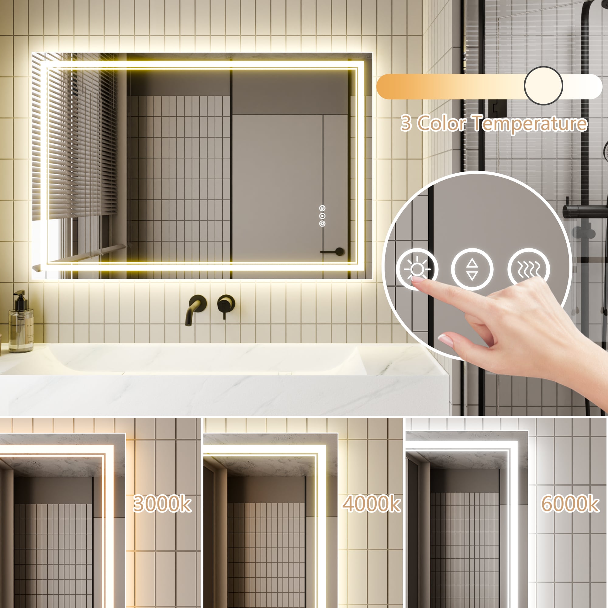 AAZJ JDEX-TF08MR3248 Framed-Bath-Mirrors - View #8