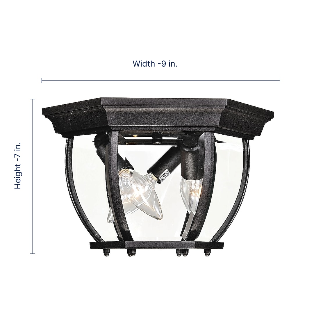 Meridian Lite Trends M50059BK flushmounts - View #2