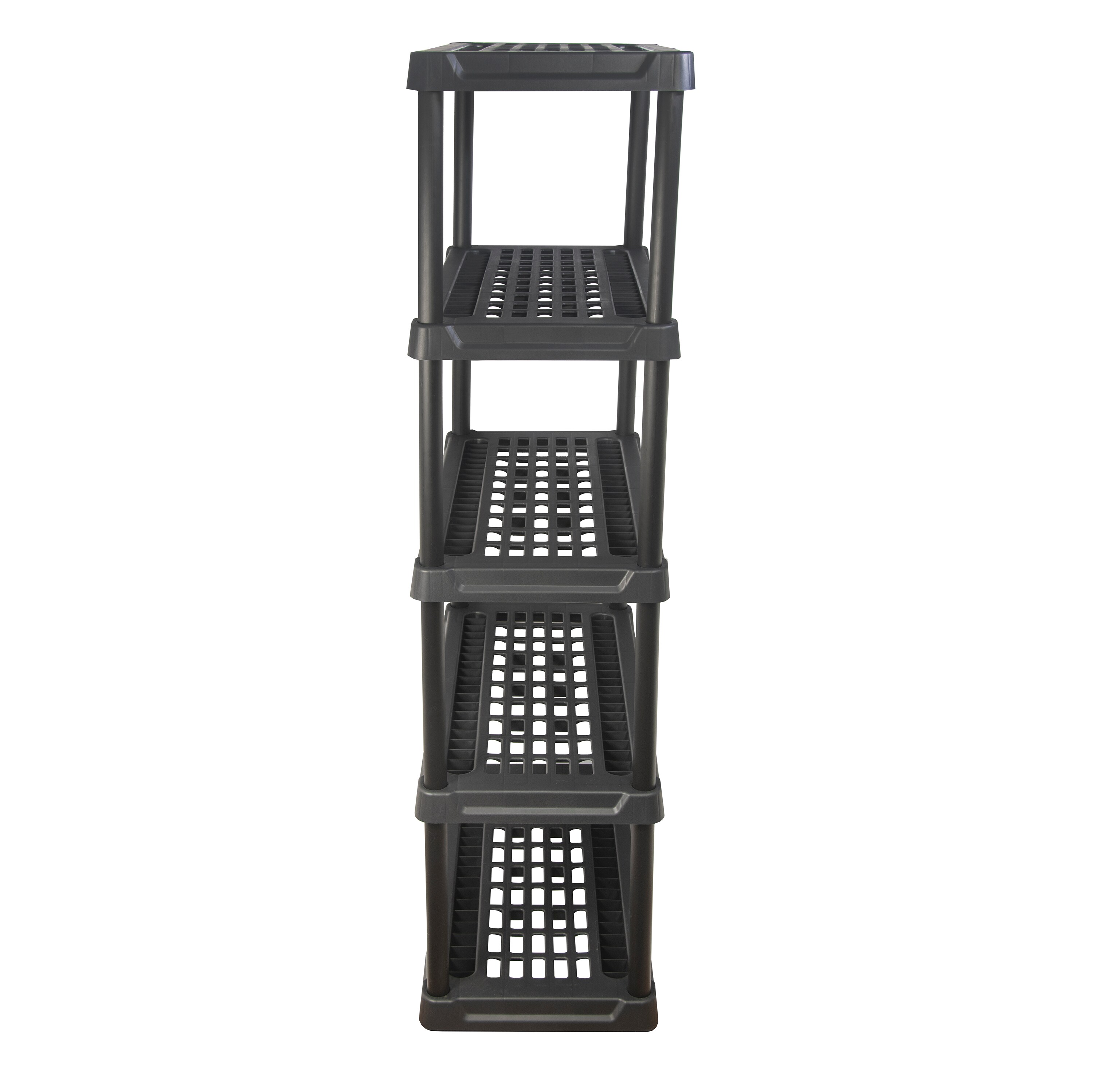 Project Source Plastic Heavy Duty 5-Tier Utility Shelving Unit (36-in W ...