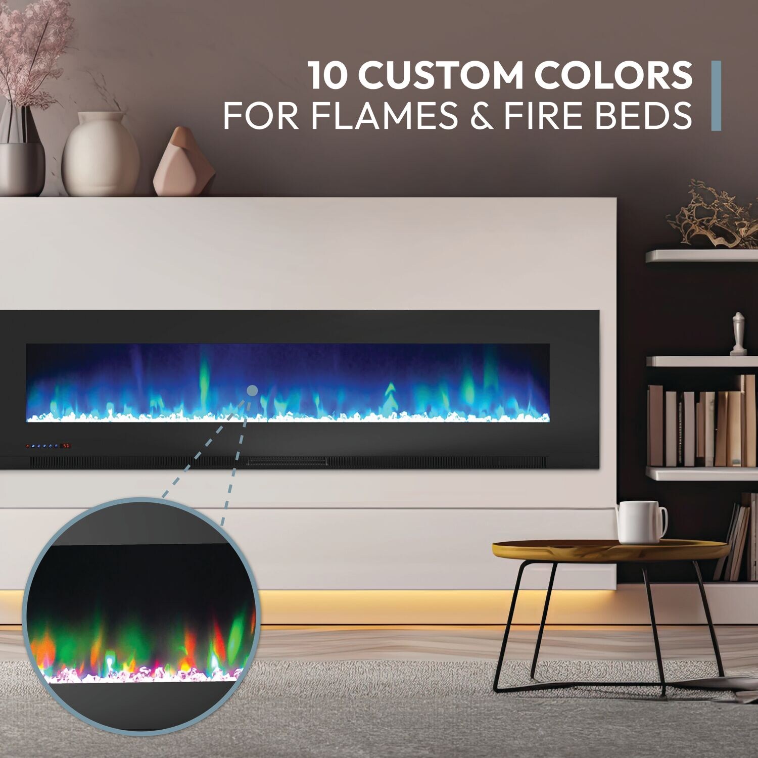 Cambridge CAM78WMEF-1BLK Electric-Fireplaces - View #2