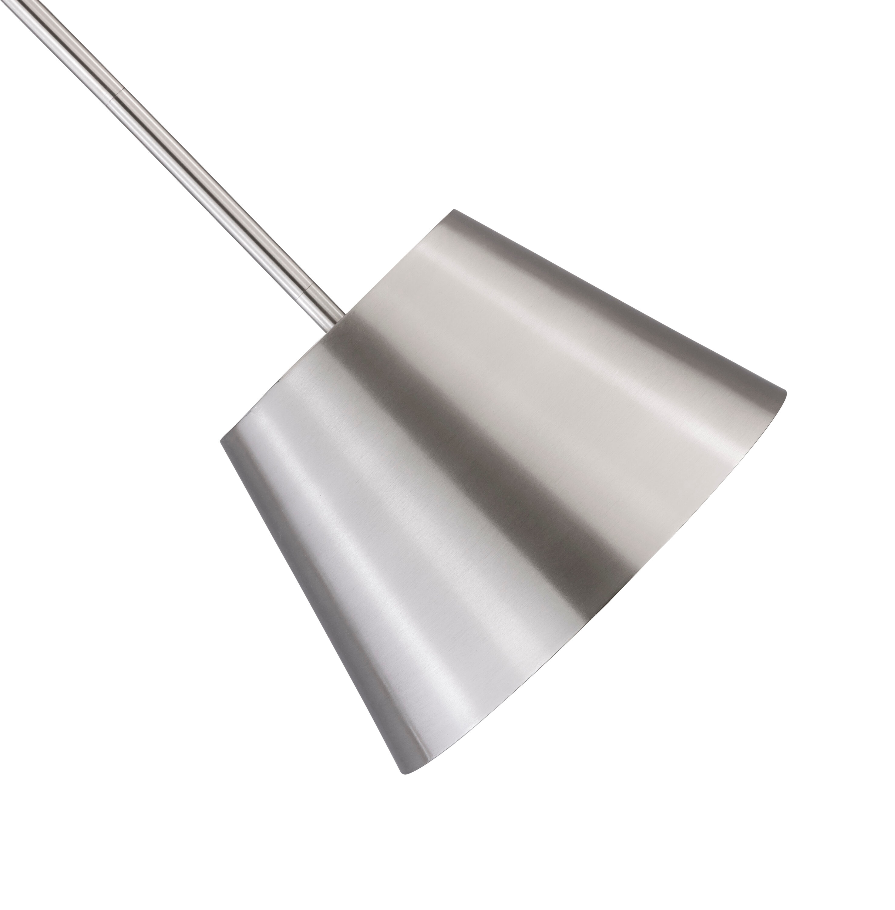 Brushed Nickel Modern Drum Pendant Light with LED