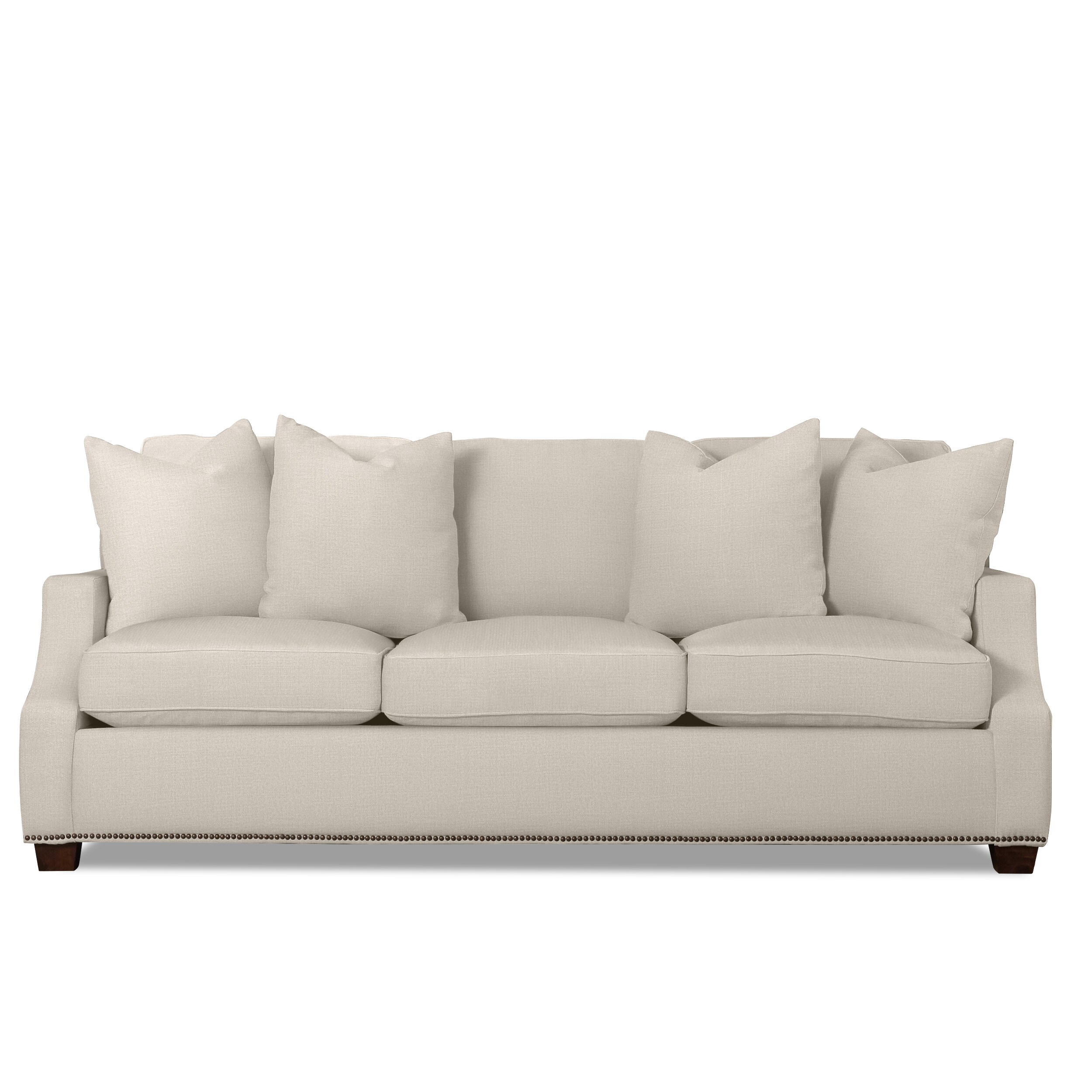 Nook Home Kash 88-in Modern Bone Polyester/Blend 3-seater Sofa at Lowes.com