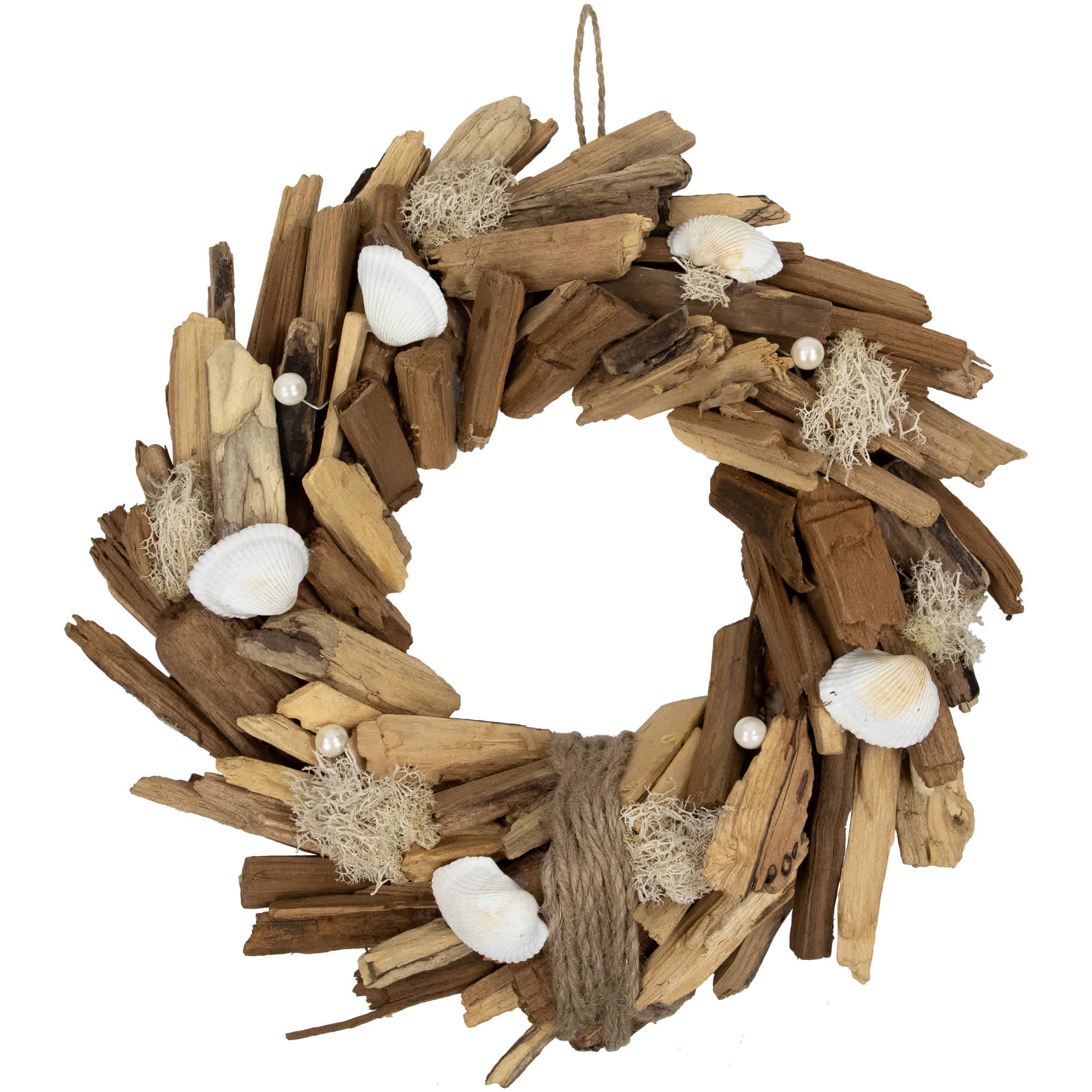 Northlight Natural Driftwood and Seashell Small Artificial Wreath - 14 inch #NORTHLIGHT SH95458