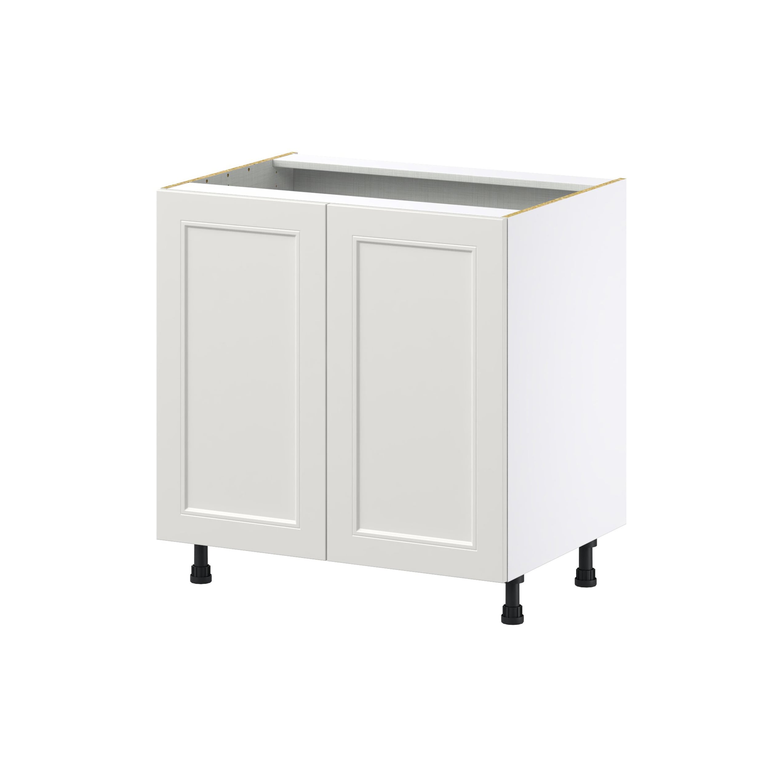 Hugo&Borg DSB33FHI3-BE Belcourt 33-in W x 34.5-in H x 24-in D Painted Light Gray 3 -Drawers Base Fully assembled Cabinet (Recessed Panel Shaker)