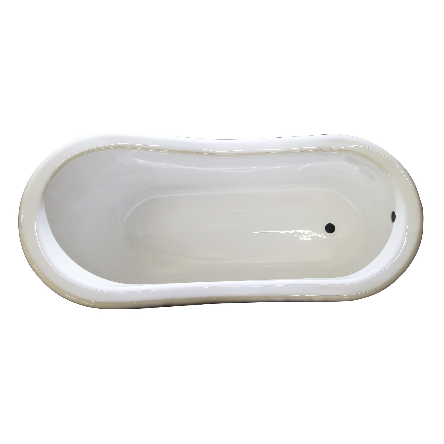 Barclay Products 5 ft. Acrylic Ball and Claw Feet Slipper Tub in