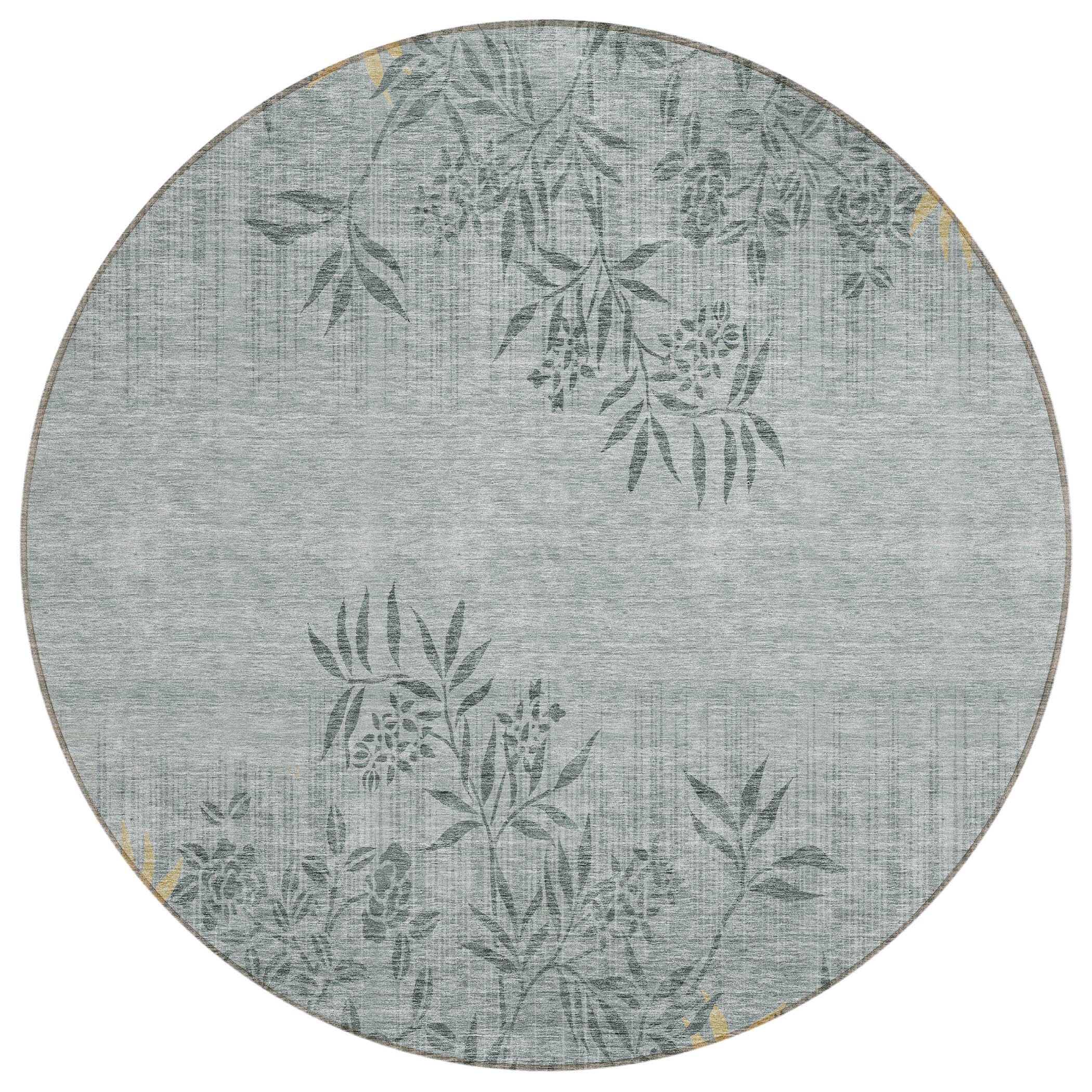 Addison Rugs ACN673GY8RO Chantille ACN673GY 8 x 8 (ft) Polyester Gray Round Indoor/Outdoor Geometric Machine washable Area rug