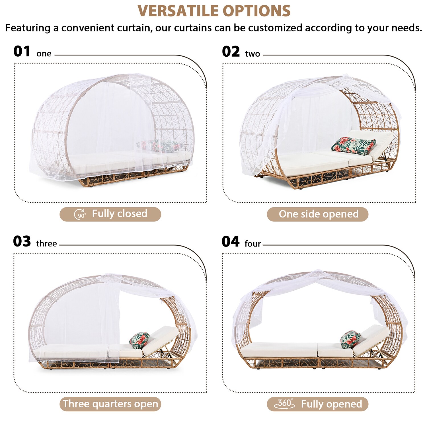 Bybafun YA3800001 Patio-Sofas-Daybeds - View #11