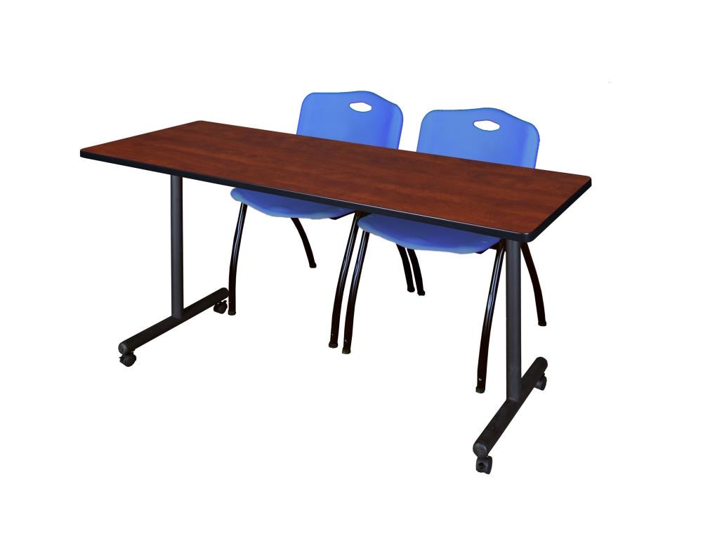 Regency MKTRCC6624CH47BE Training Red 4-Person Training Table (66-in W x 29-in H)