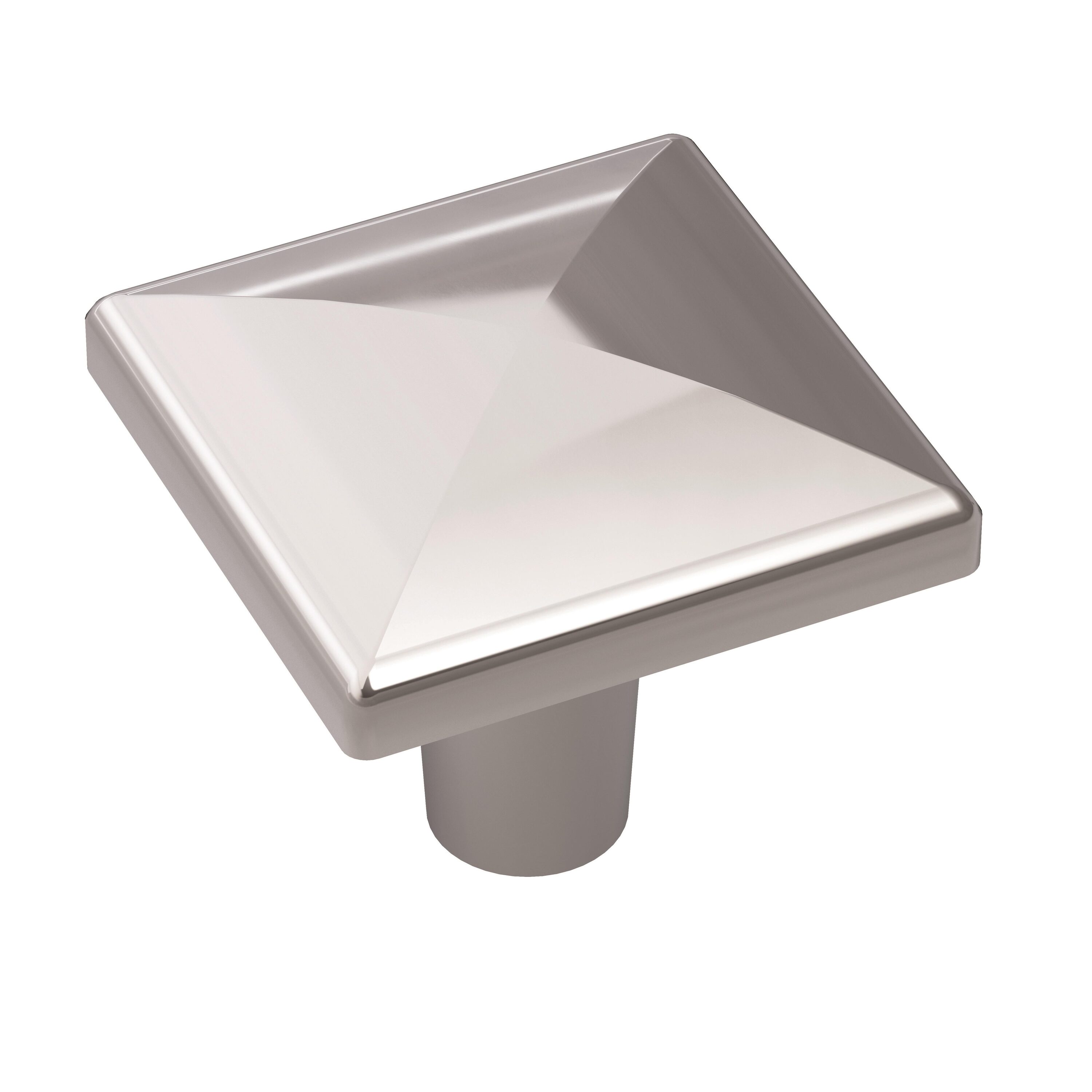 Amerock BP2939826 Extensity 1-1/2-in Polished Chrome Square Contemporary Cabinet Knob