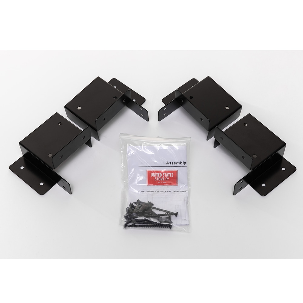 US Stove Company Adjustable Log Rack Brackets Kit in the Firewood