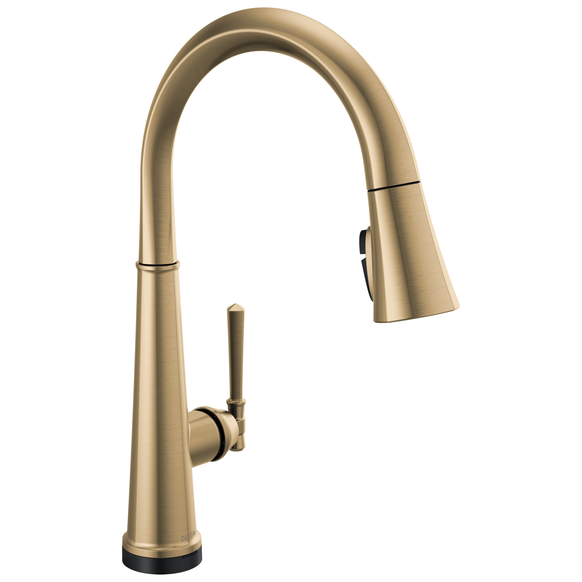 Delta 9182T-CZ-PR-DST Emmeline Touch2O Lumicoat Champagne Bronze Single Handle Deck-mount Touch-on Pull-down Kitchen Faucet with Sprayer ( Deck Plate Included )