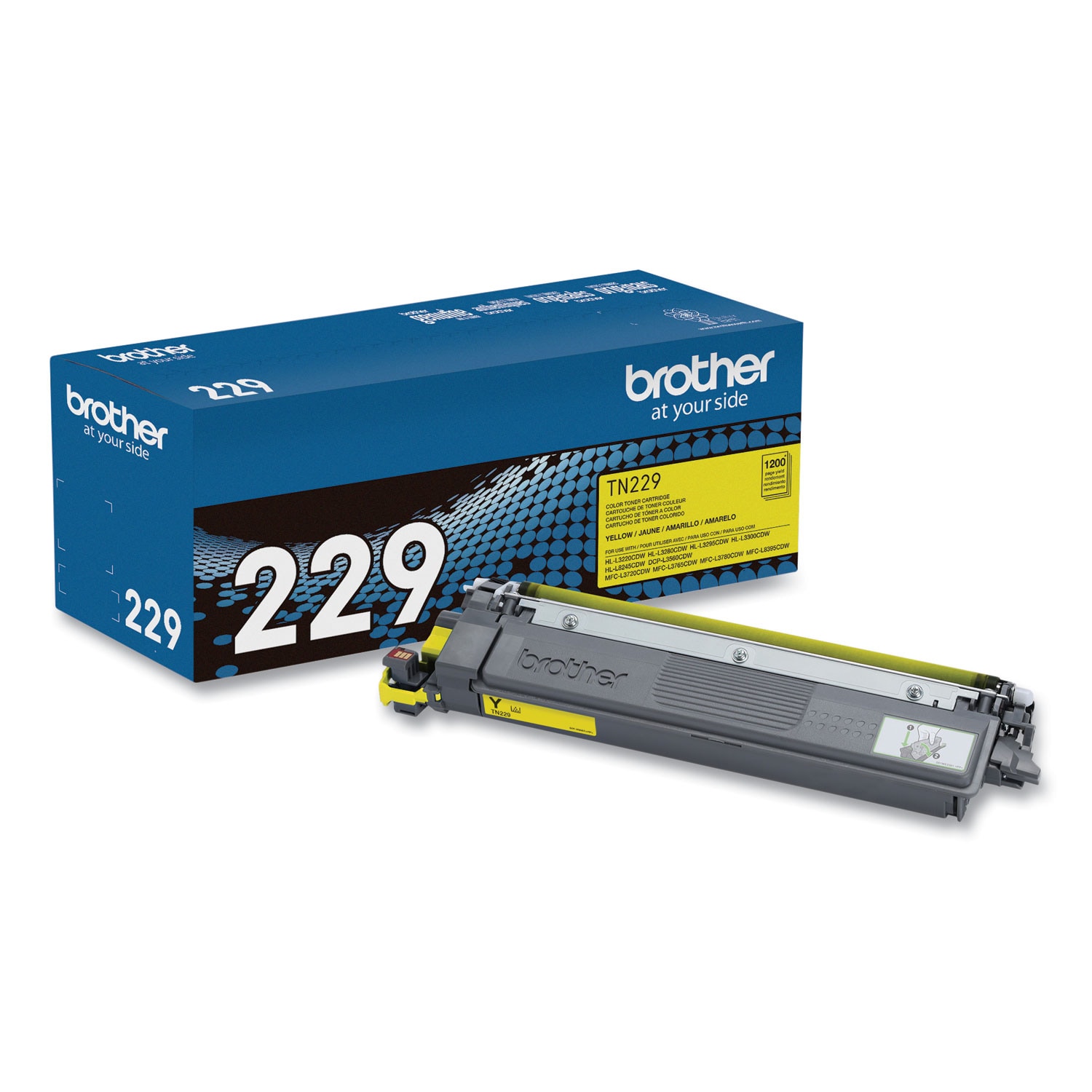 Brother TTN229Y Toner 1200 Page-Yield Yellow #TN229Y