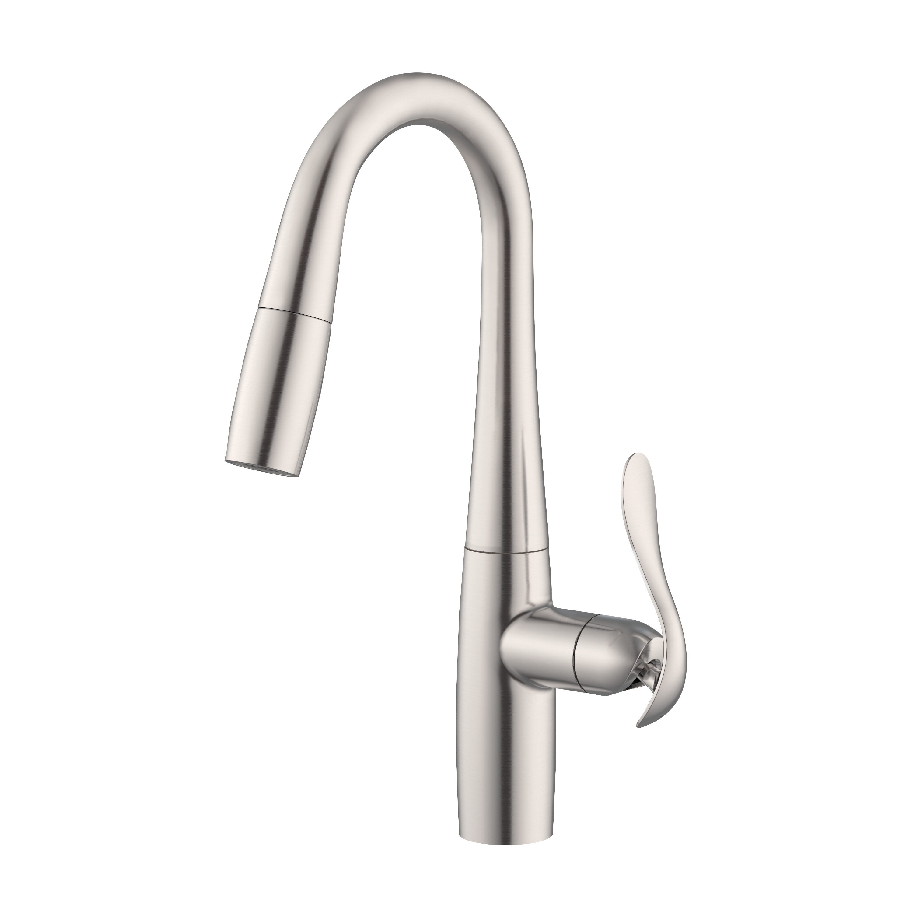 Gerber D150612SS Stainless Steel Single Handle Deck-mount Bar and Prep Kitchen Faucet with Sprayer