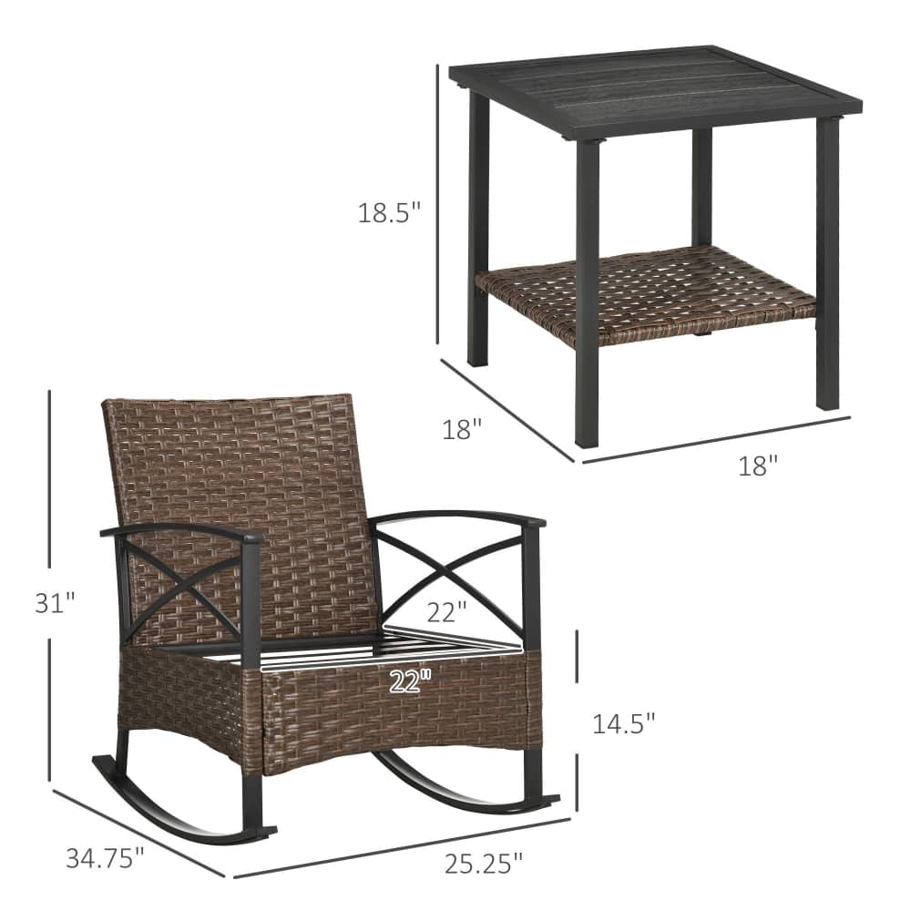 Coolbibila DEVIN-PATIO-DKBLUE Patio-Conversation-Sets - View #3