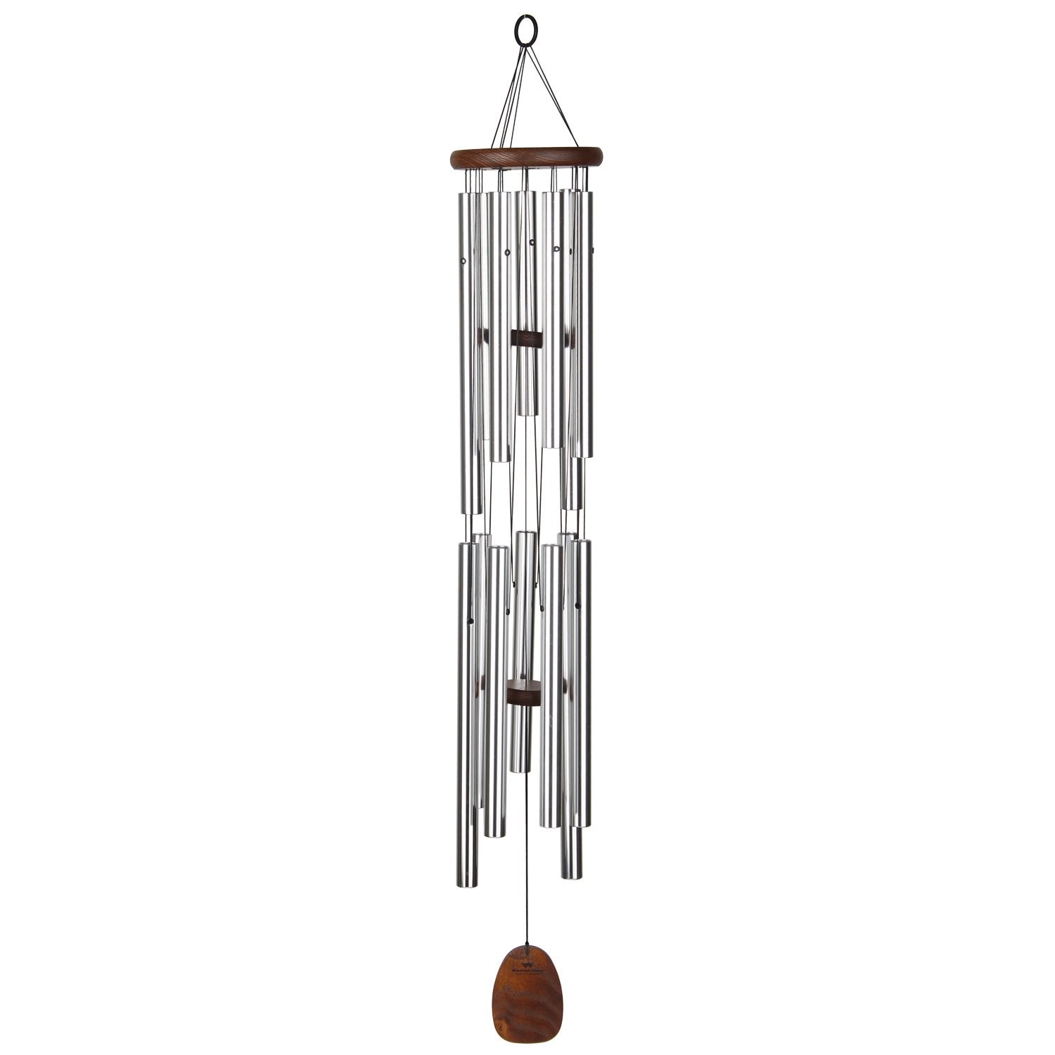 Woodstock Chimes WCDL 40-Inches Silver Metal Wind Chime
