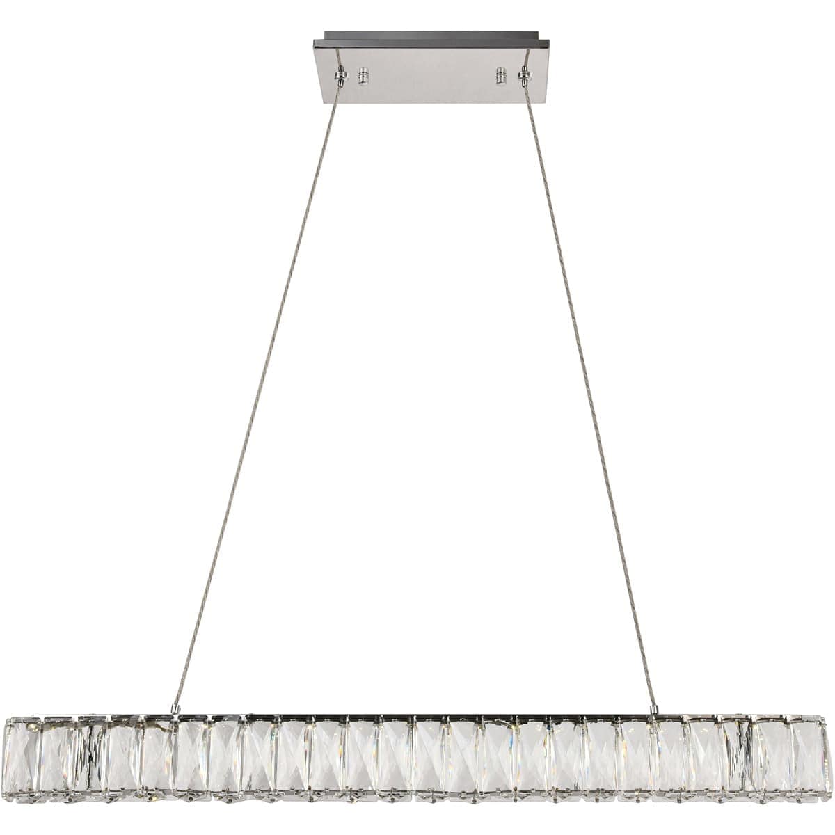 Elegant Lighting 1160735 3503D31C Monroe LED 32 inch Chrome Chandelier Ceiling Light