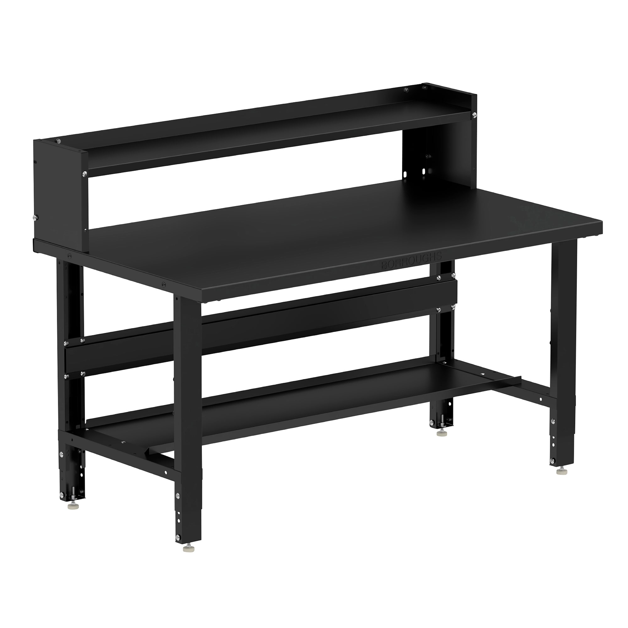 Borroughs 60-in L x 30.75-in H Powder Coated Finish Steel Adjustable Height Work Bench E1-WB6034PD-G Sansujyuku sansujyuku.com