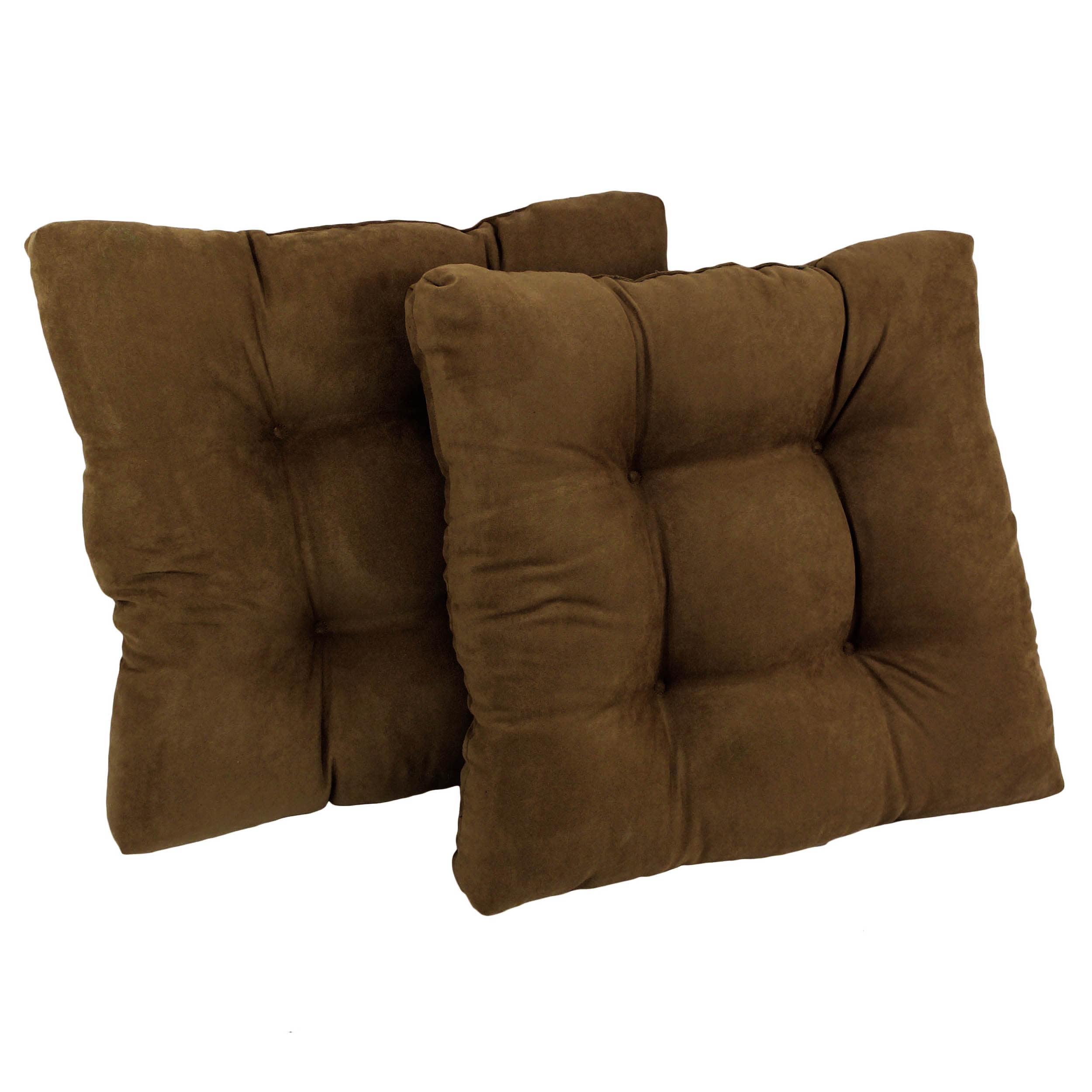 Blazing Needles 94005-2CH-MS-CH Chocolate Solid Chair Cushion