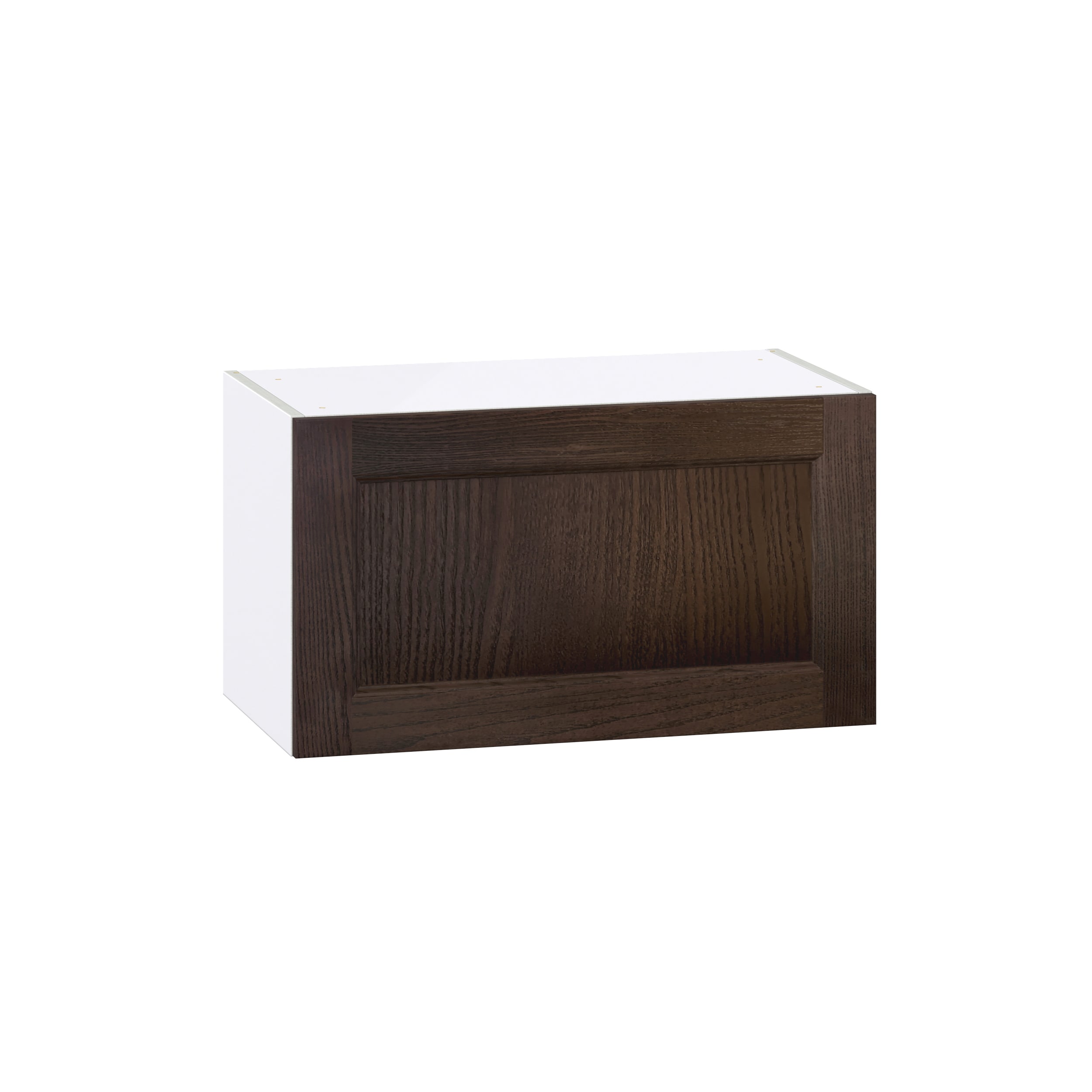 Hugo&Borg 27-in W x 15-in H x 14-in D Slate Gray Wall Fully Assembled Cabinet (Recessed Panel Shaker Door Style)