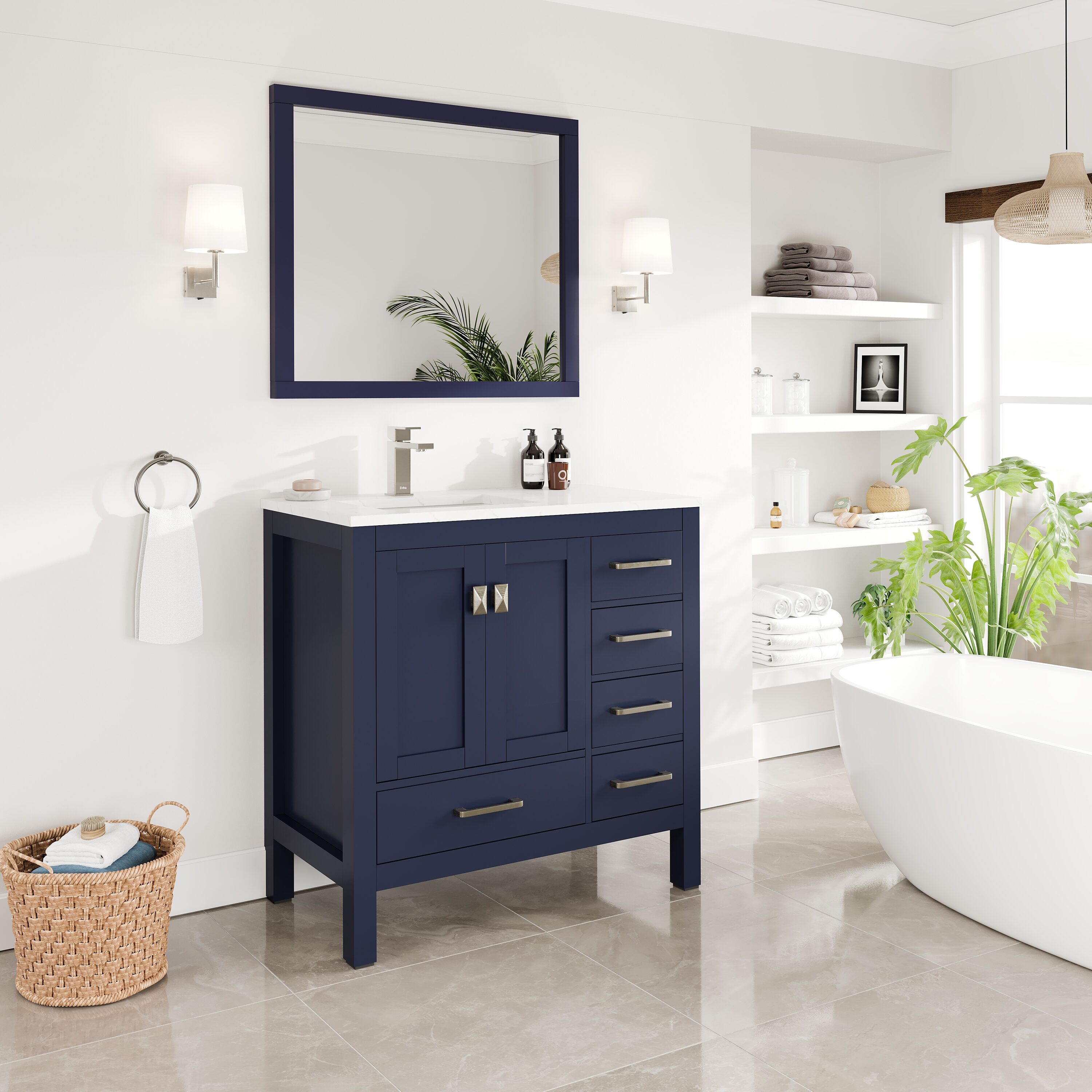 Eviva TVN414-36X18BLU-Q Bath-Vanity-Combo - View #10