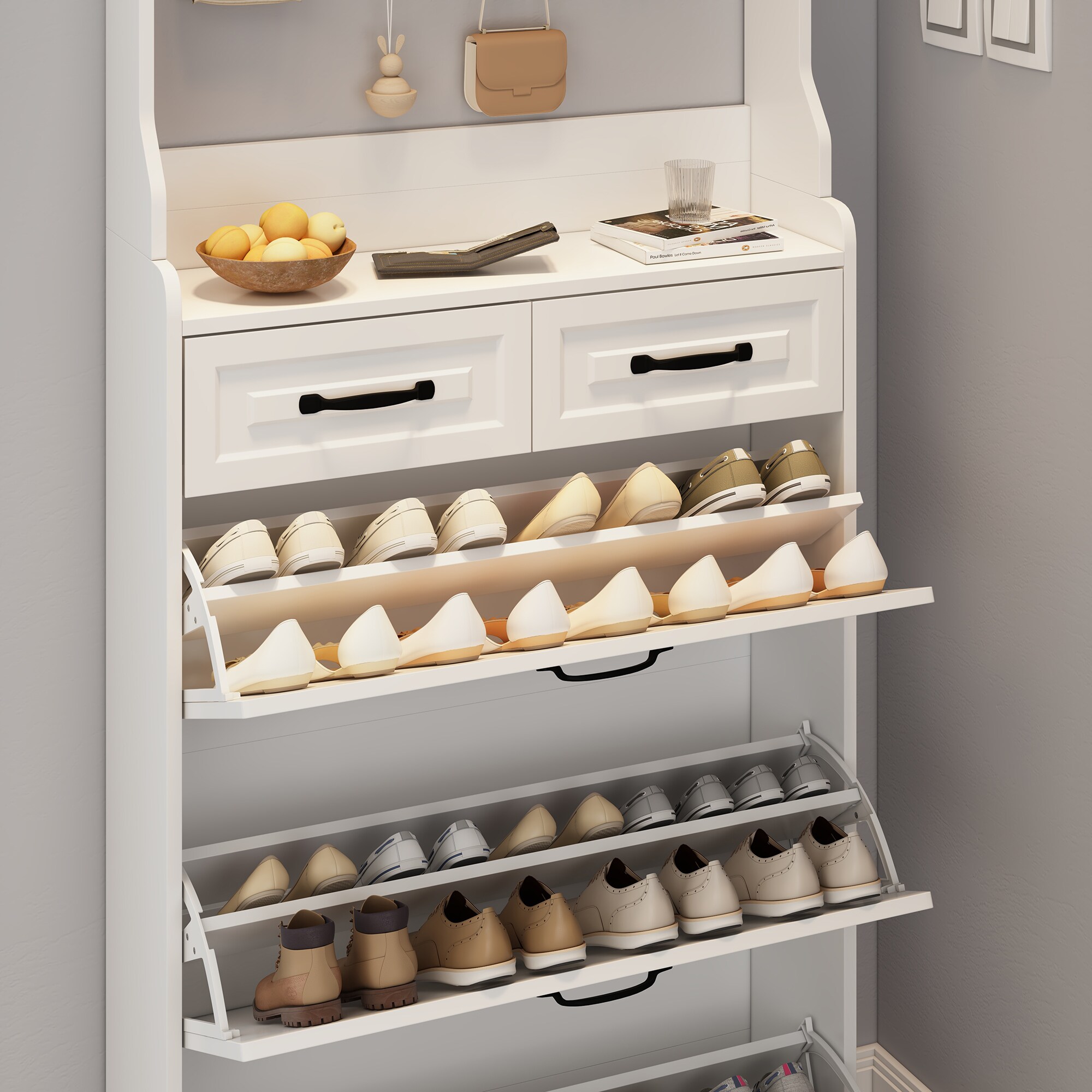 SINOFURN SYC080015WT Shoe-Racks - View #9