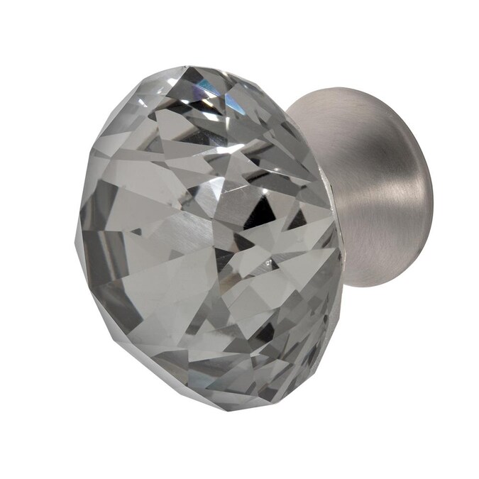 Wisdom Stone Nina 1 375 In Satin Nickel Round Cabinet Knob The Knobs Department At Com Wisdom Stone Nina 1 375 In Satin Nickel, Stone Cabinet Knobs
