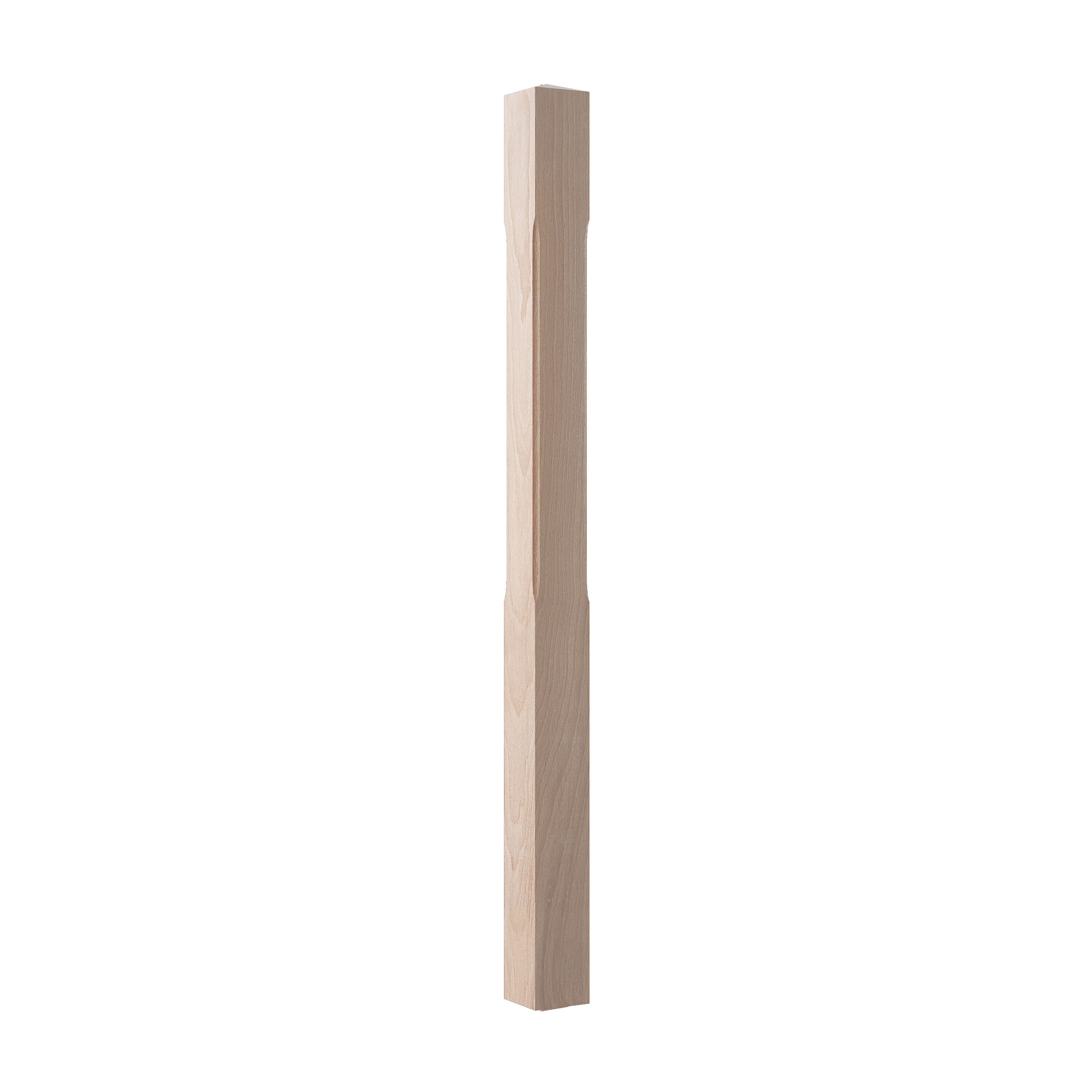 Crown Heritage 4434086 Craftsman 3-in x 43-in Unfinished Beechwood Universal Stair Newel Post