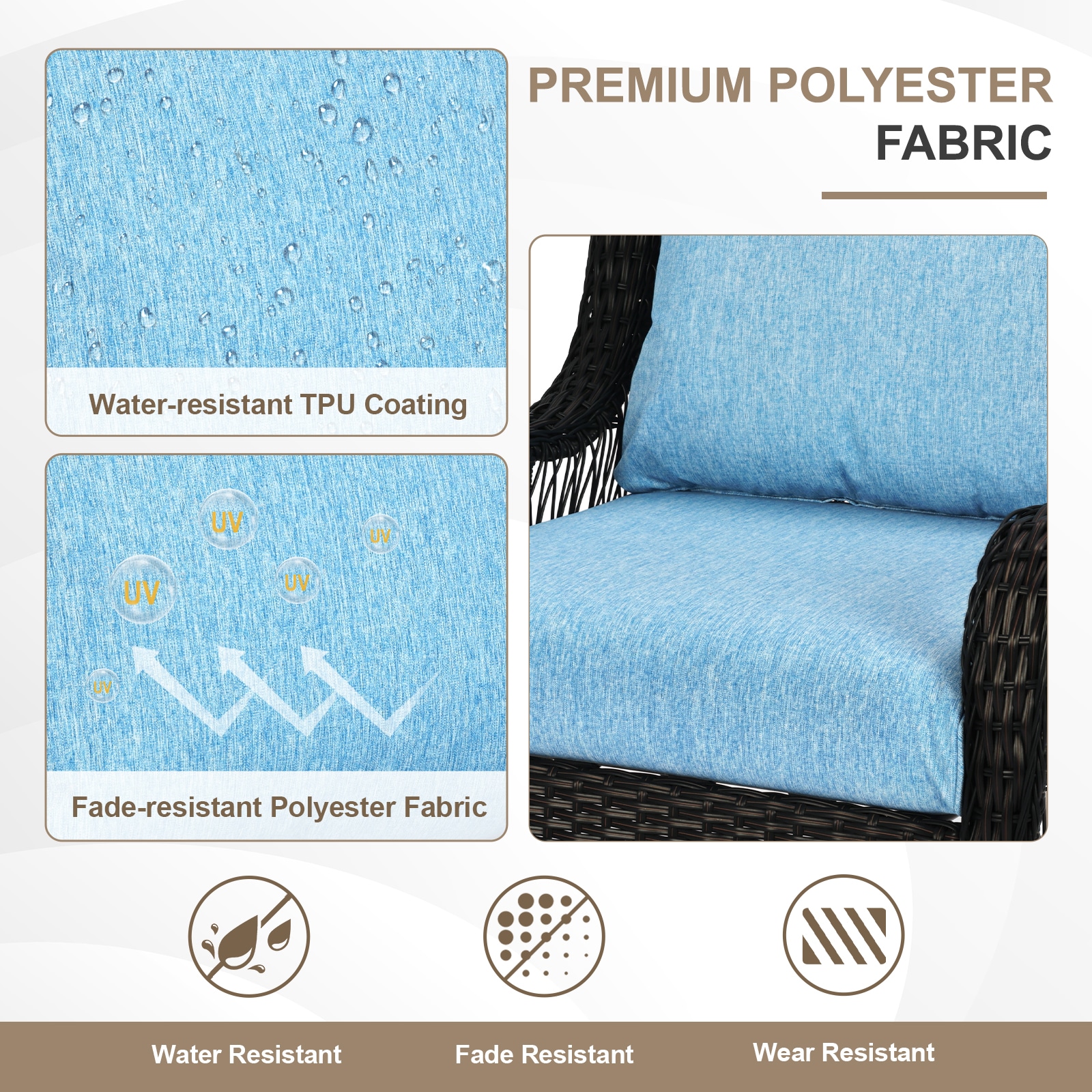 Aoodor A397-PLELE Patio-Furniture-Cushions - View #4