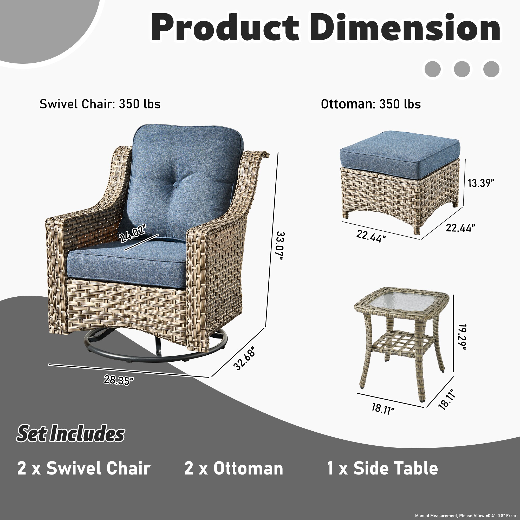 Ovios PD3-51Y Patio-Chairs - View #6