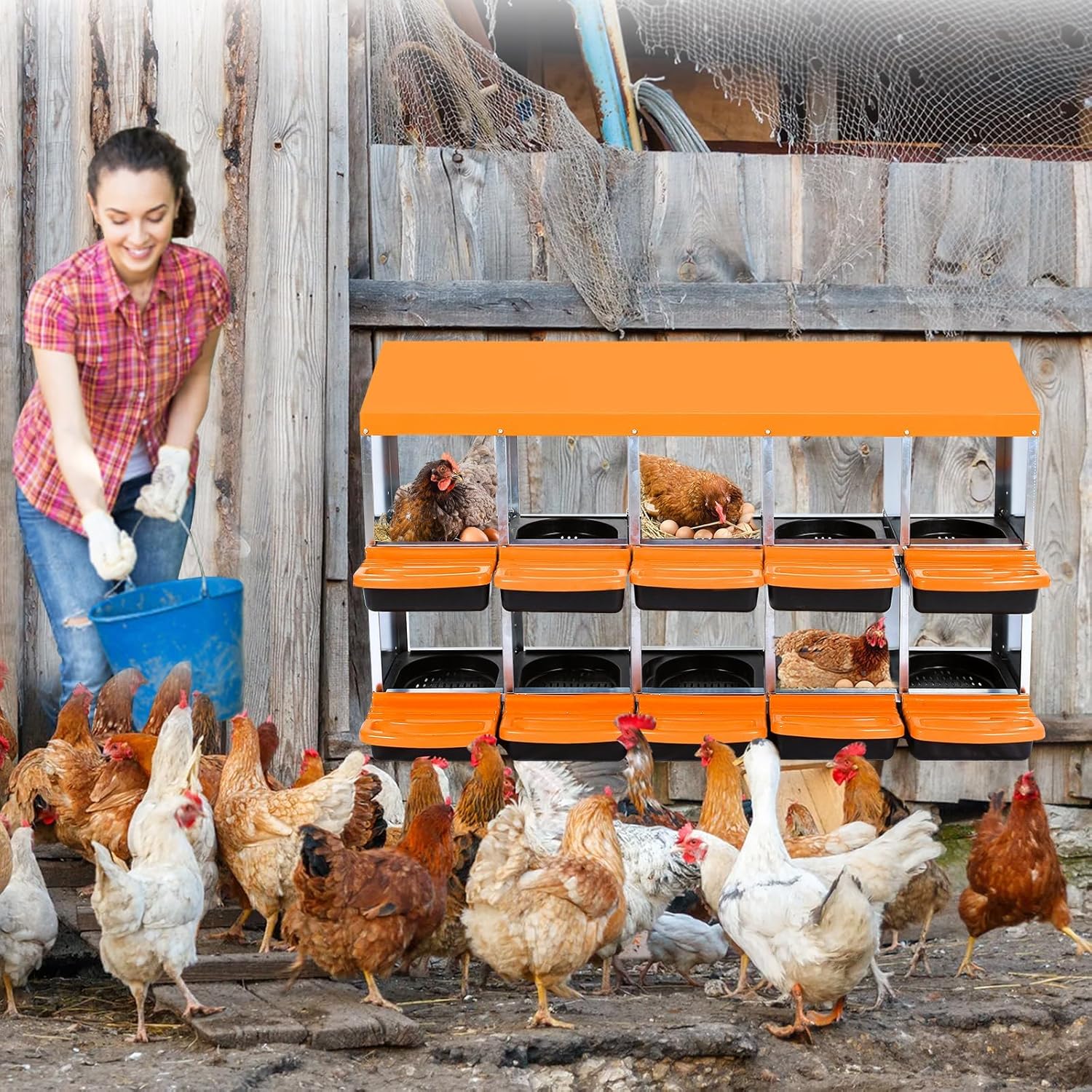 Qeetex GGL-PPG-33CXUYNW Chicken-Coops-Rabbit-Hutches - View #2