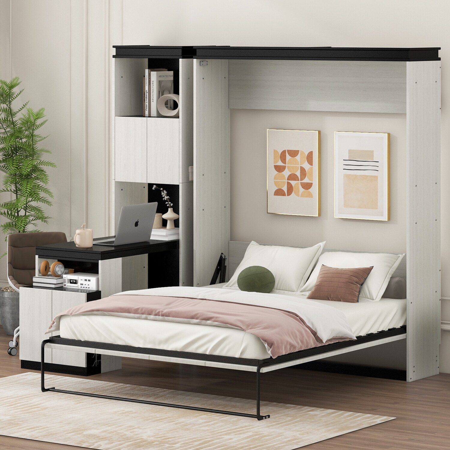 Streamdale Furniture Streamdale Murphy Bed with Desk and Storage
