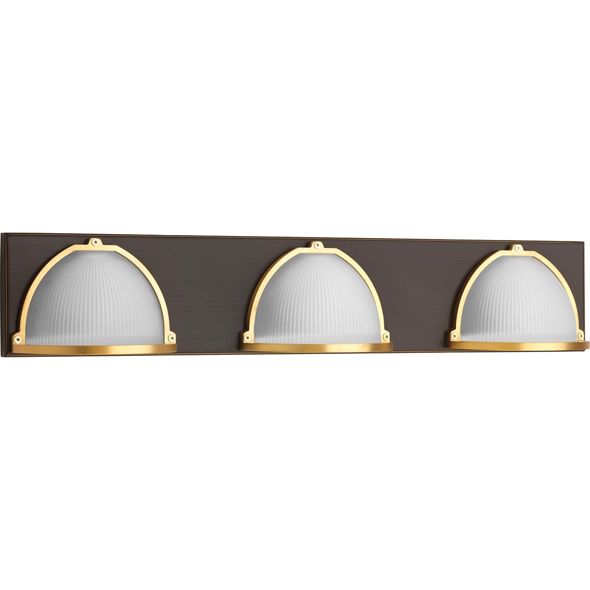 Progress Lighting P300092-020-30 Ponder LED 25.37-in 3 -Light Antique Bronze Integrated LED Coastal Vanity light