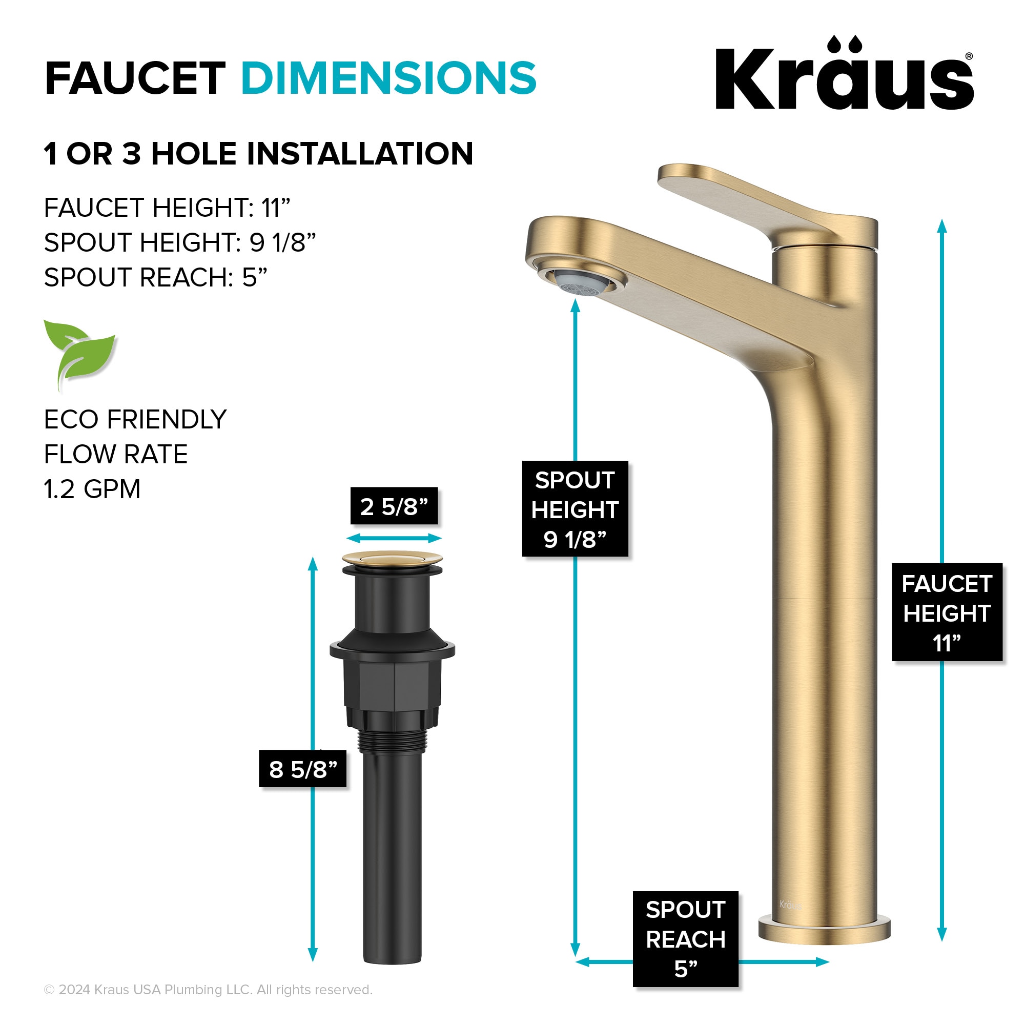 Kraus KVF-1410SFBB Lavatory-Faucets - View #7