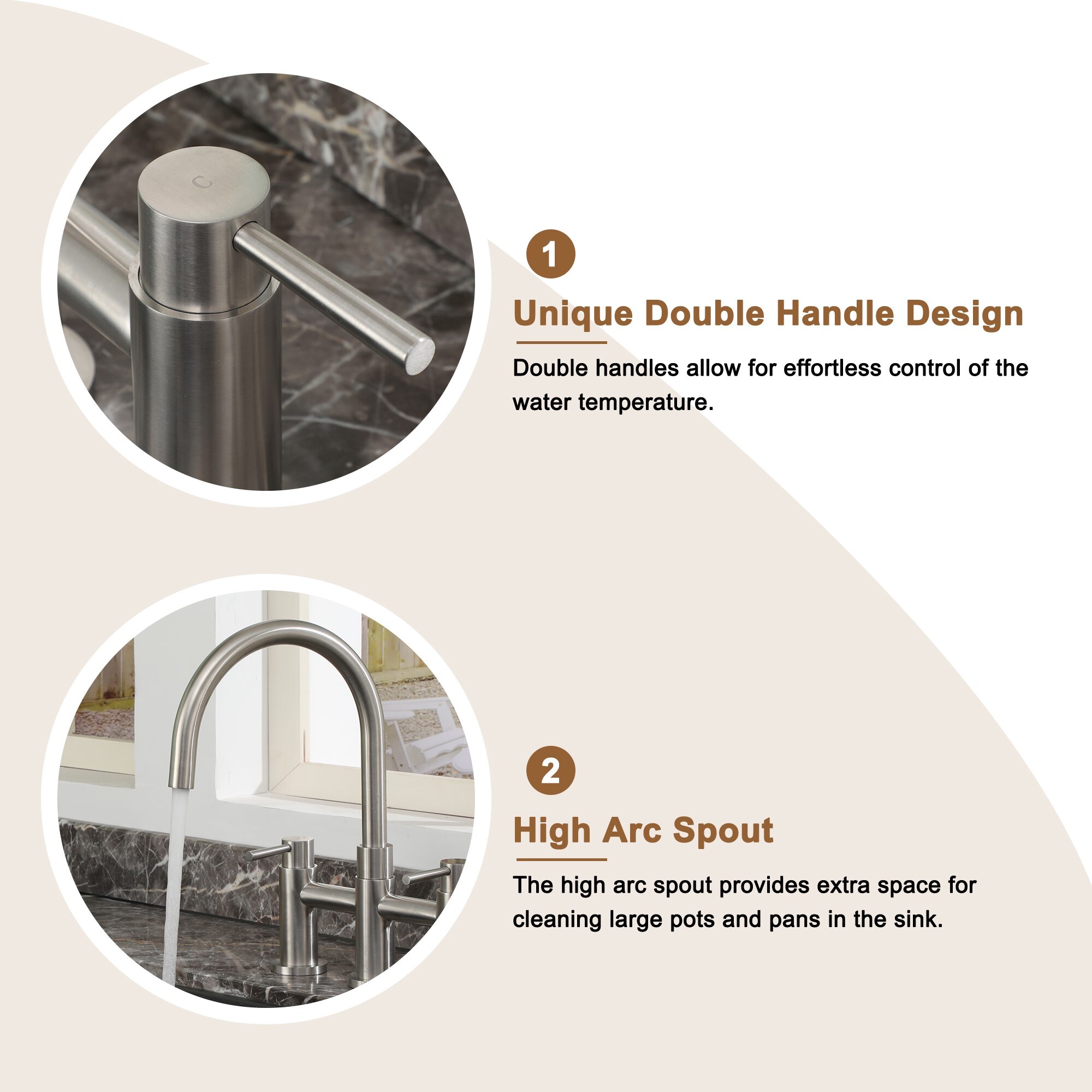 Mondawe MD-D92-BN Kitchen-Faucets - View #7