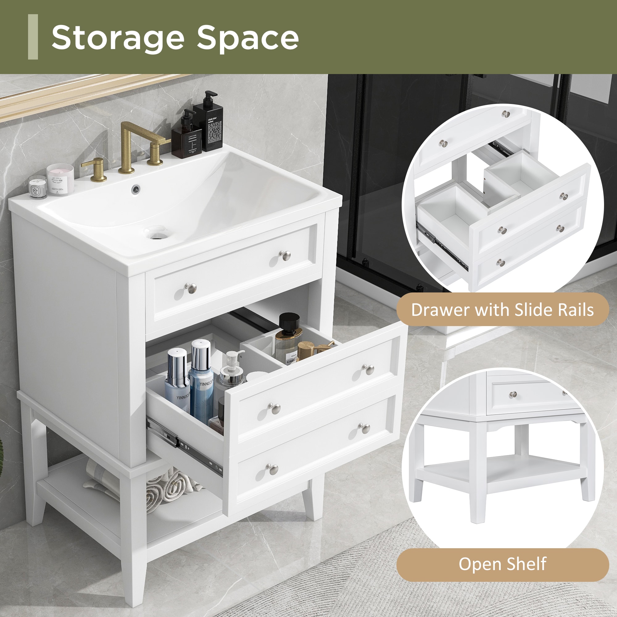Tatayosi P-DJ-8492AAF Bath-Vanity-Combo - View #3