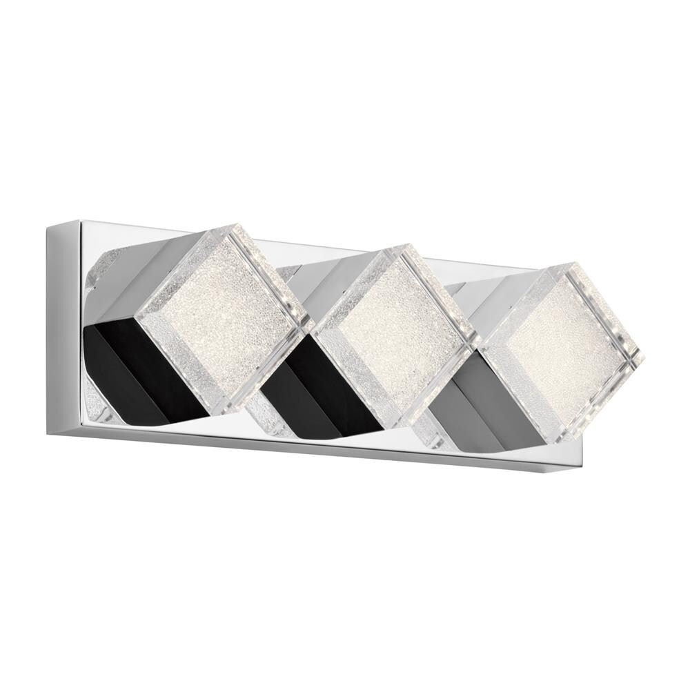 elan 83716 Gorve 3-Light Chrome LED Modern/Contemporary Vanity Light
