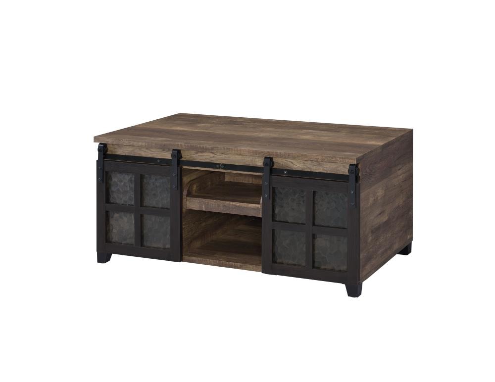 ACME FURNITURE 87955 Nineel Wooden Top Wood Modern Coffee Table with Storage